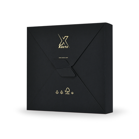 Luxury Custom Black Envelope Box Compartment Insert Packaging