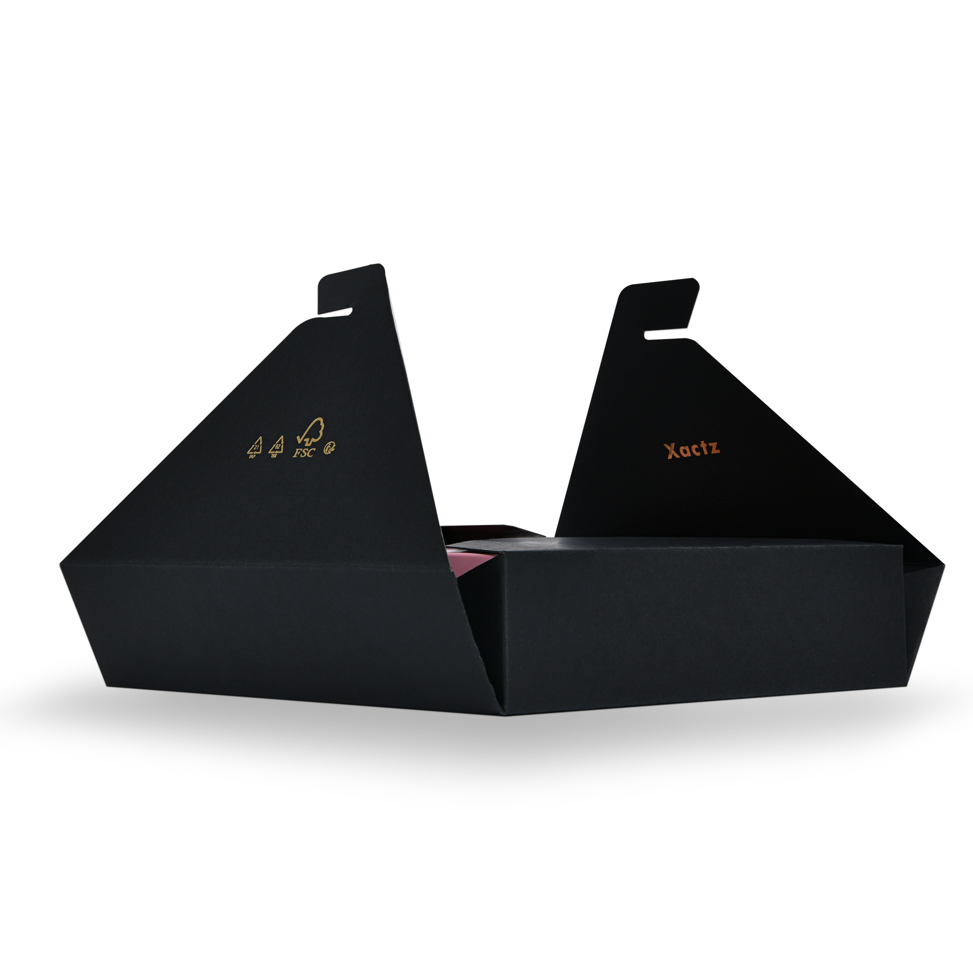 Luxury Custom Black Envelope Box Compartment Insert Packaging