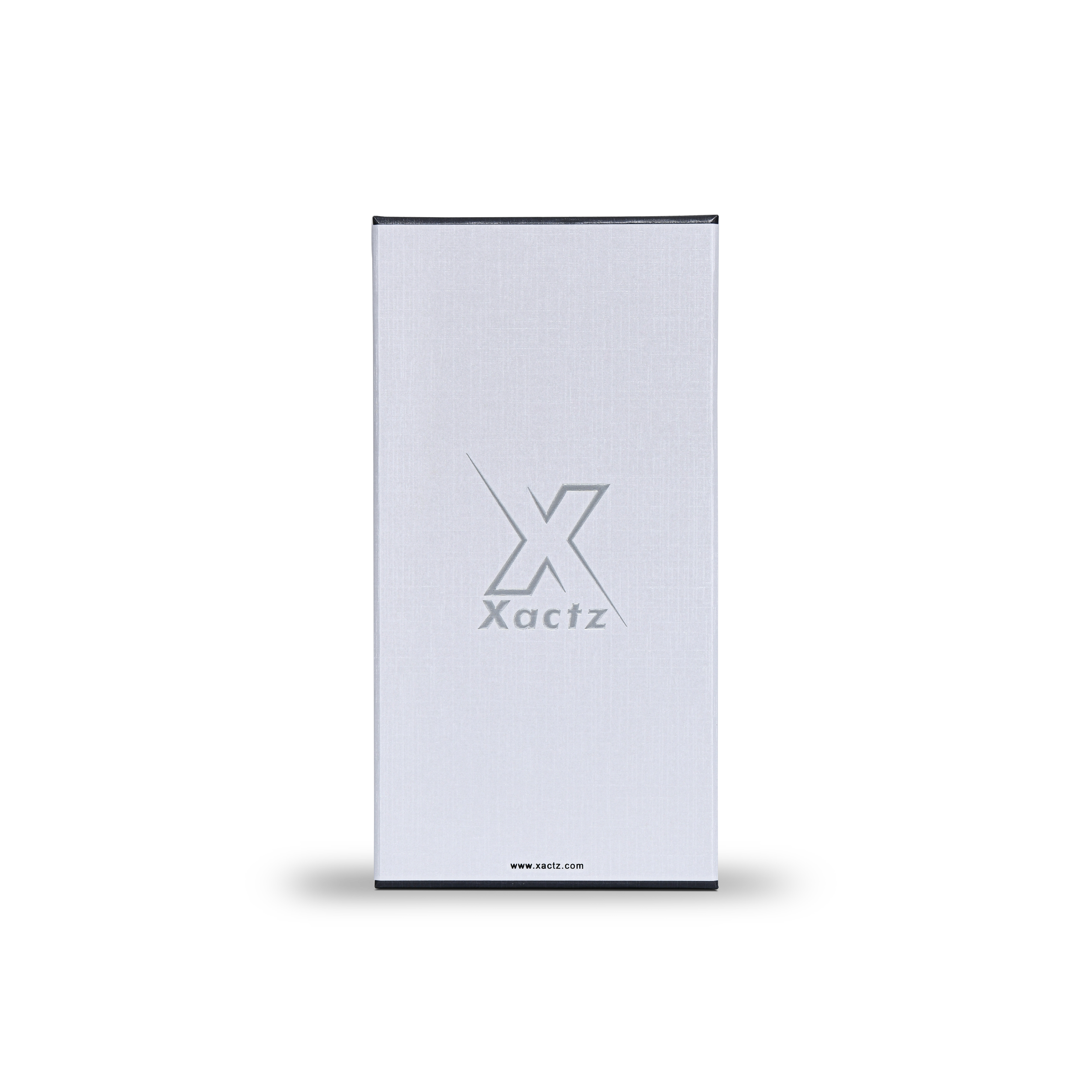 Matte Silver Embossed Detailed White Lid and Base Luxury Gift Box