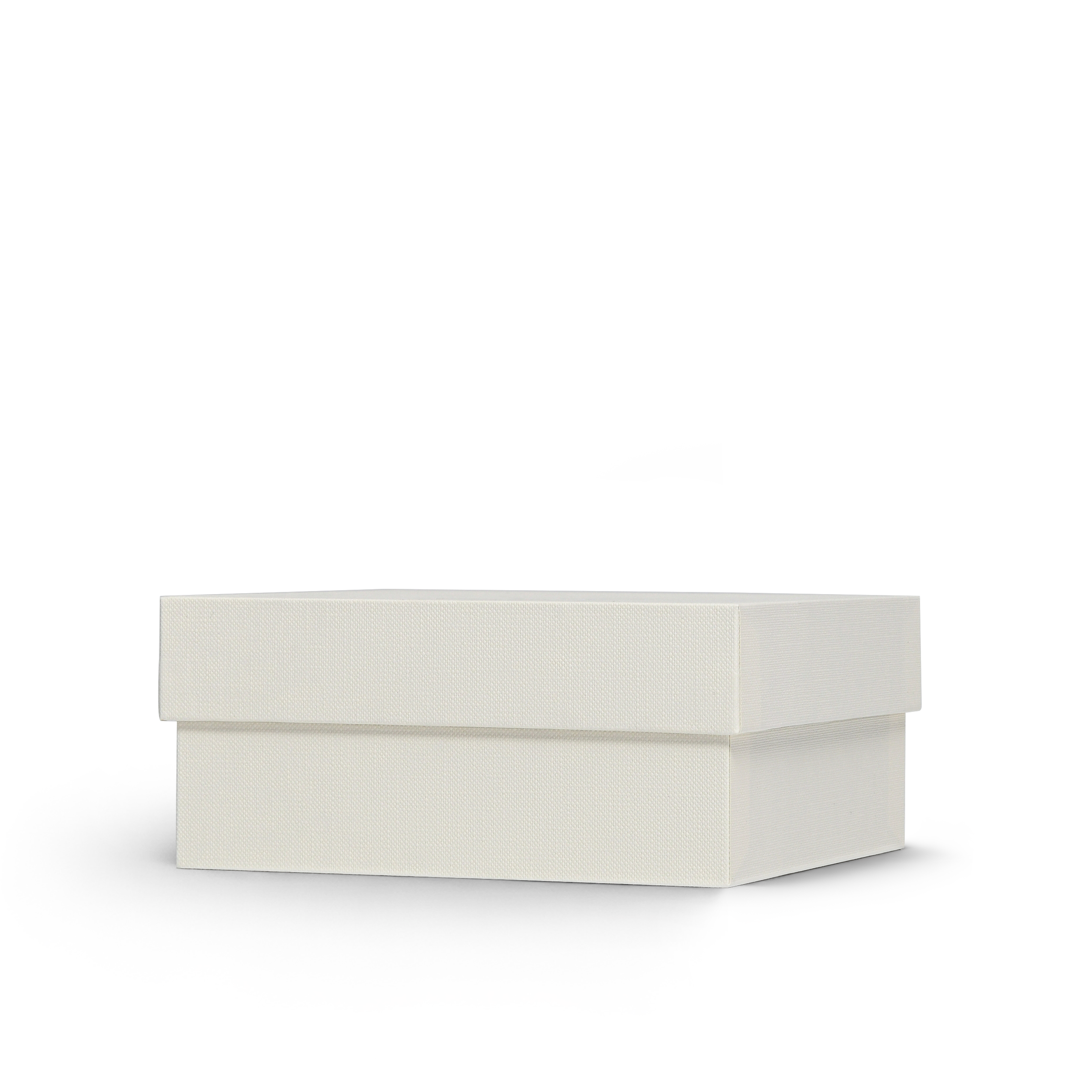 Off-White Lid and Base Luxury Packaging Box with Blind Embossed Finish