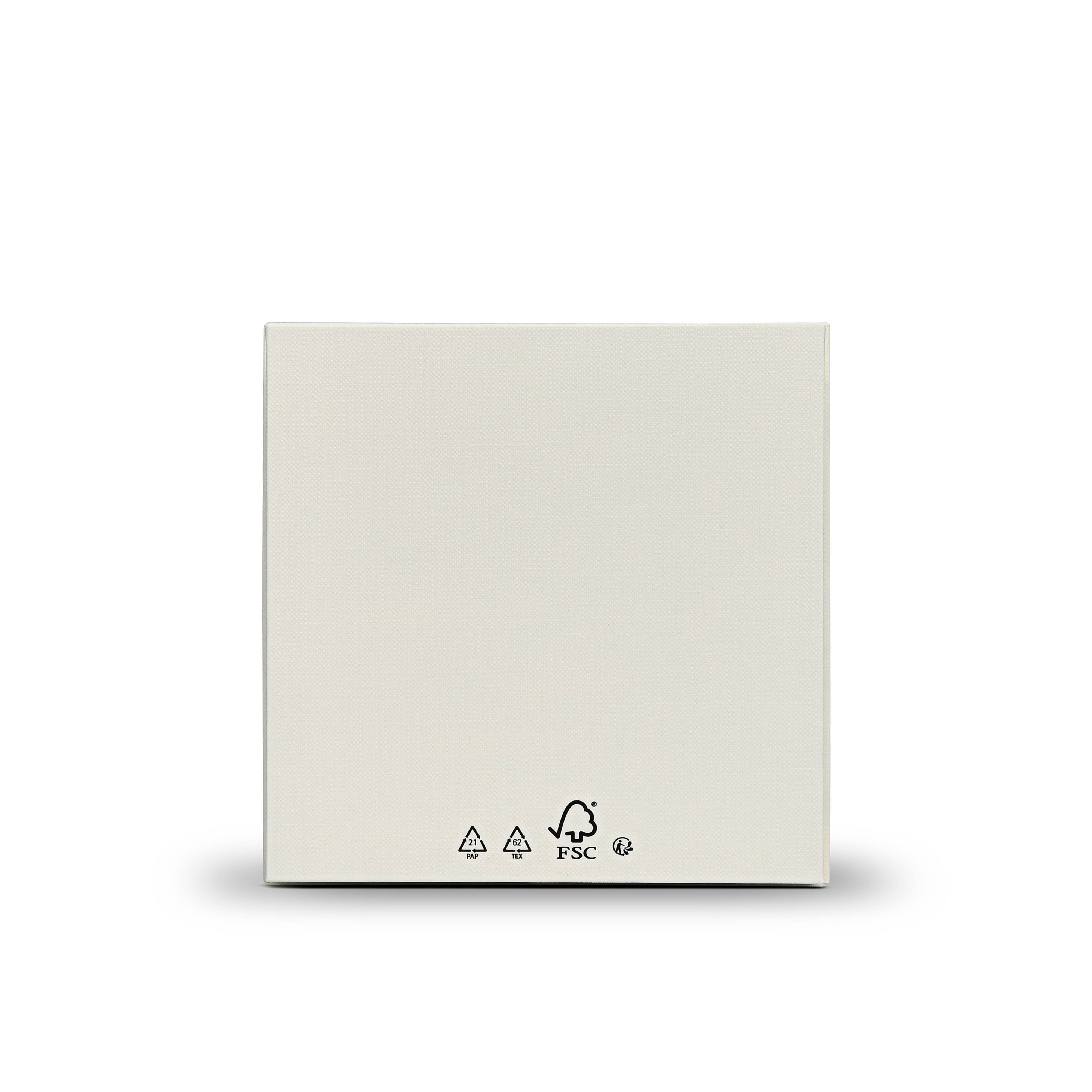 Off-White Lid and Base Luxury Packaging Box with Blind Embossed Finish