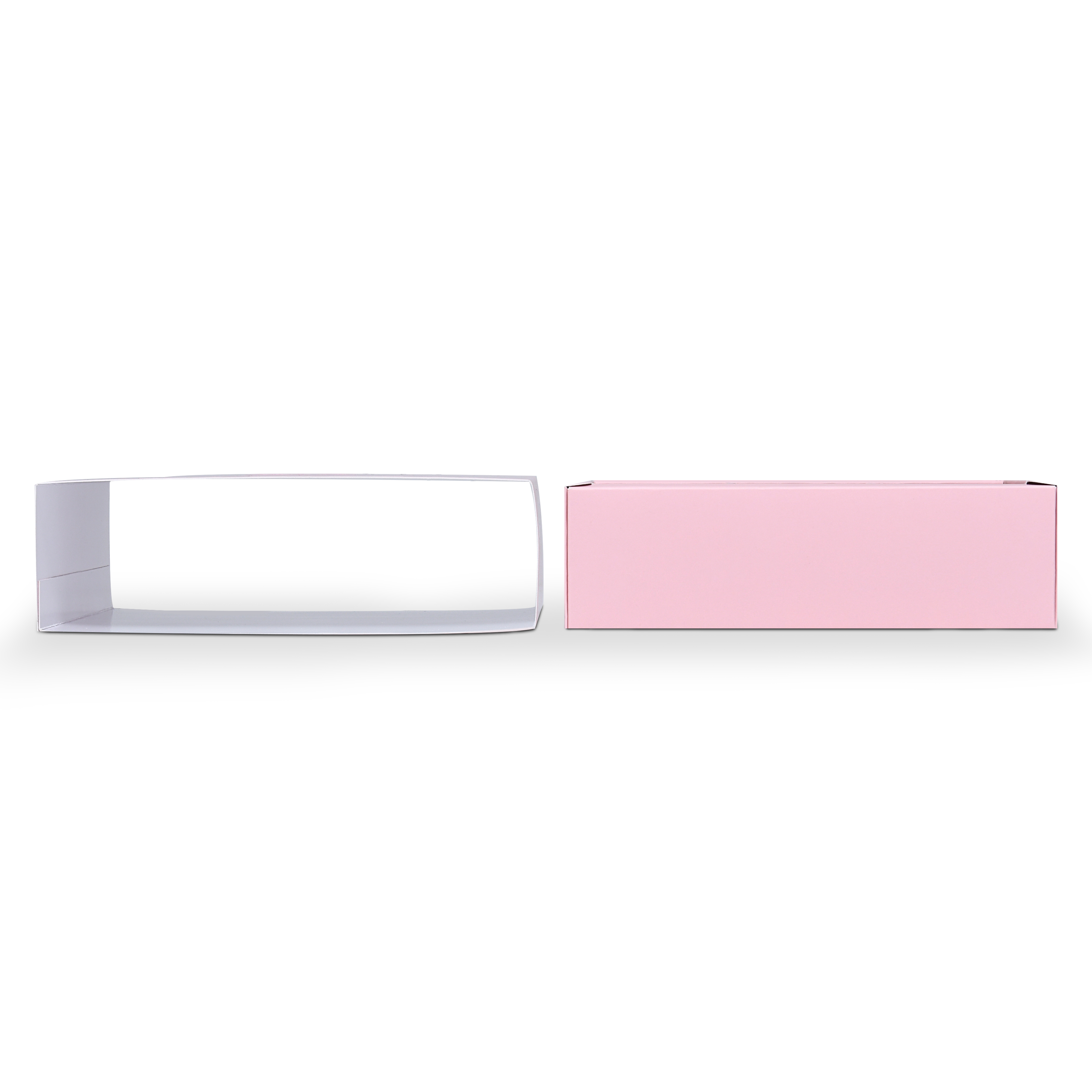 Boîte tiroir rose de luxe personnalisée, pliable, emballage mat résistant aux rayures