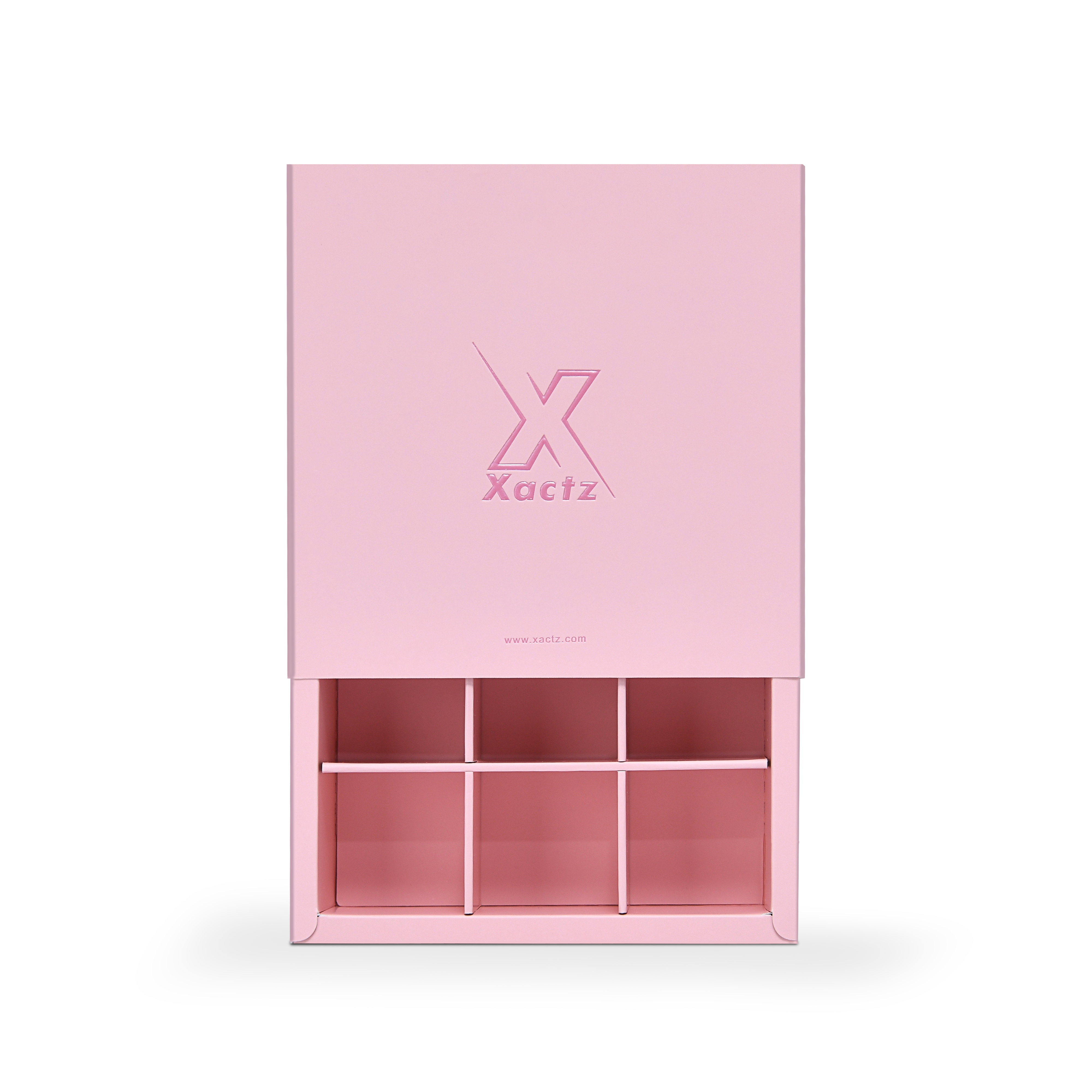 Boîte tiroir rose de luxe personnalisée, pliable, emballage mat résistant aux rayures