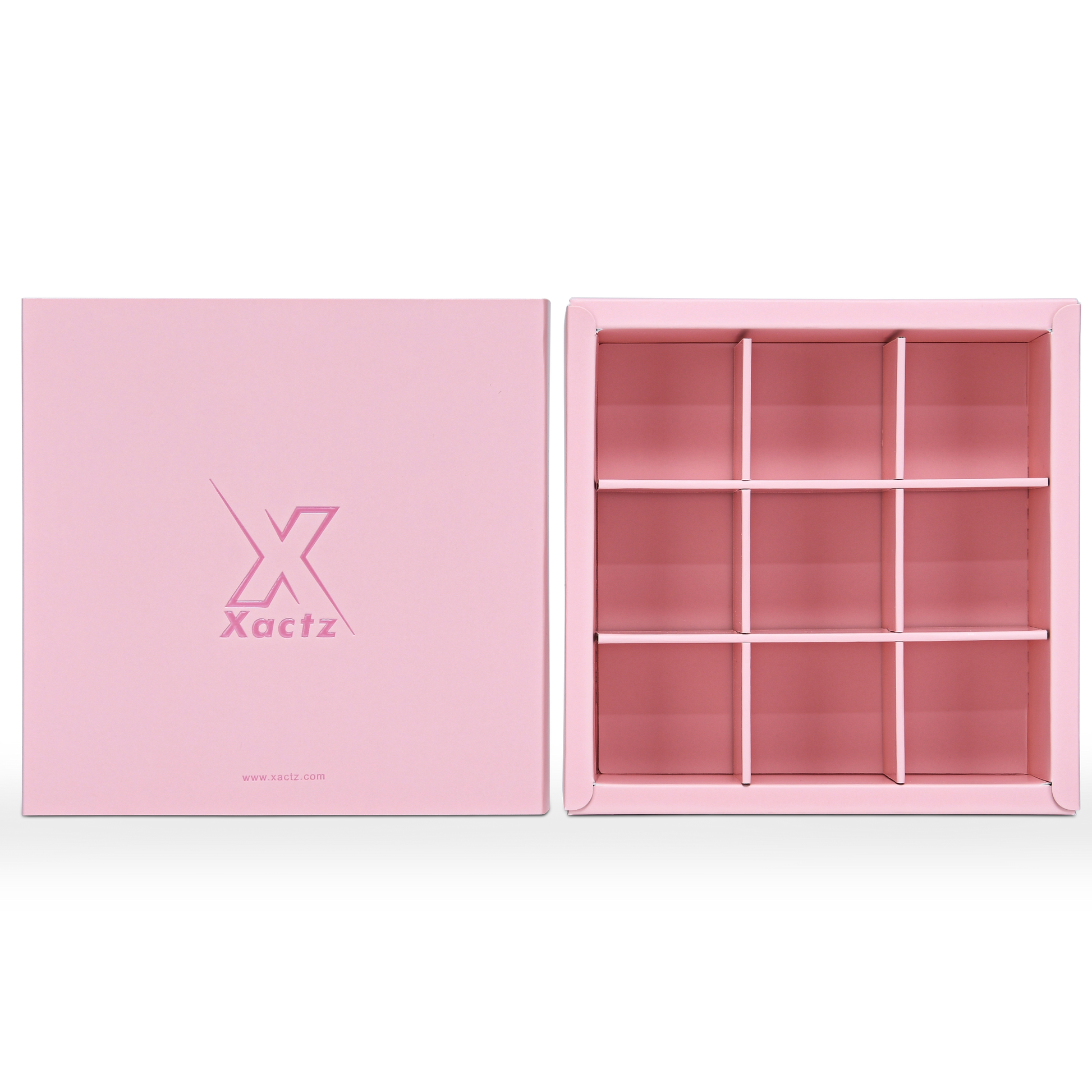 Boîte tiroir rose de luxe personnalisée, pliable, emballage mat résistant aux rayures