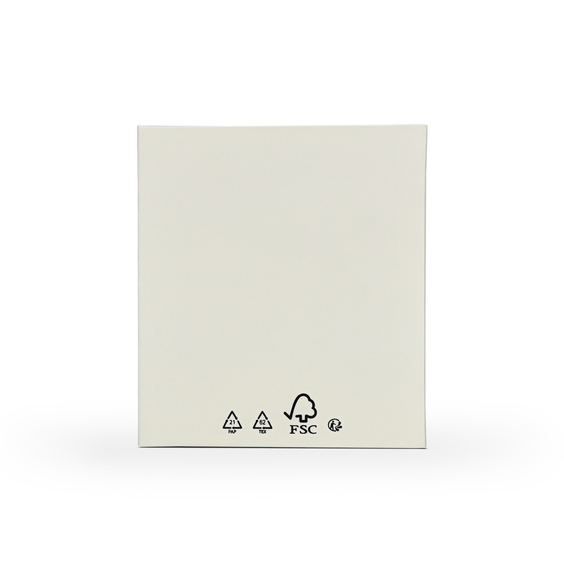Boîte à Rabat Personnalisée Luxe Beige avec Estampage Argent et Mousse EVA