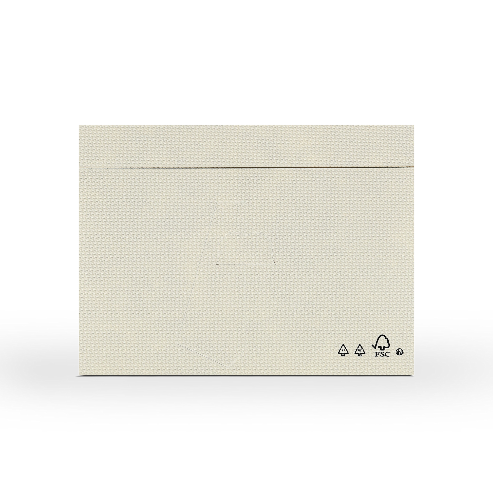 Coffret de présentation de luxe sur mesure, pour album photo beige, avec ruban