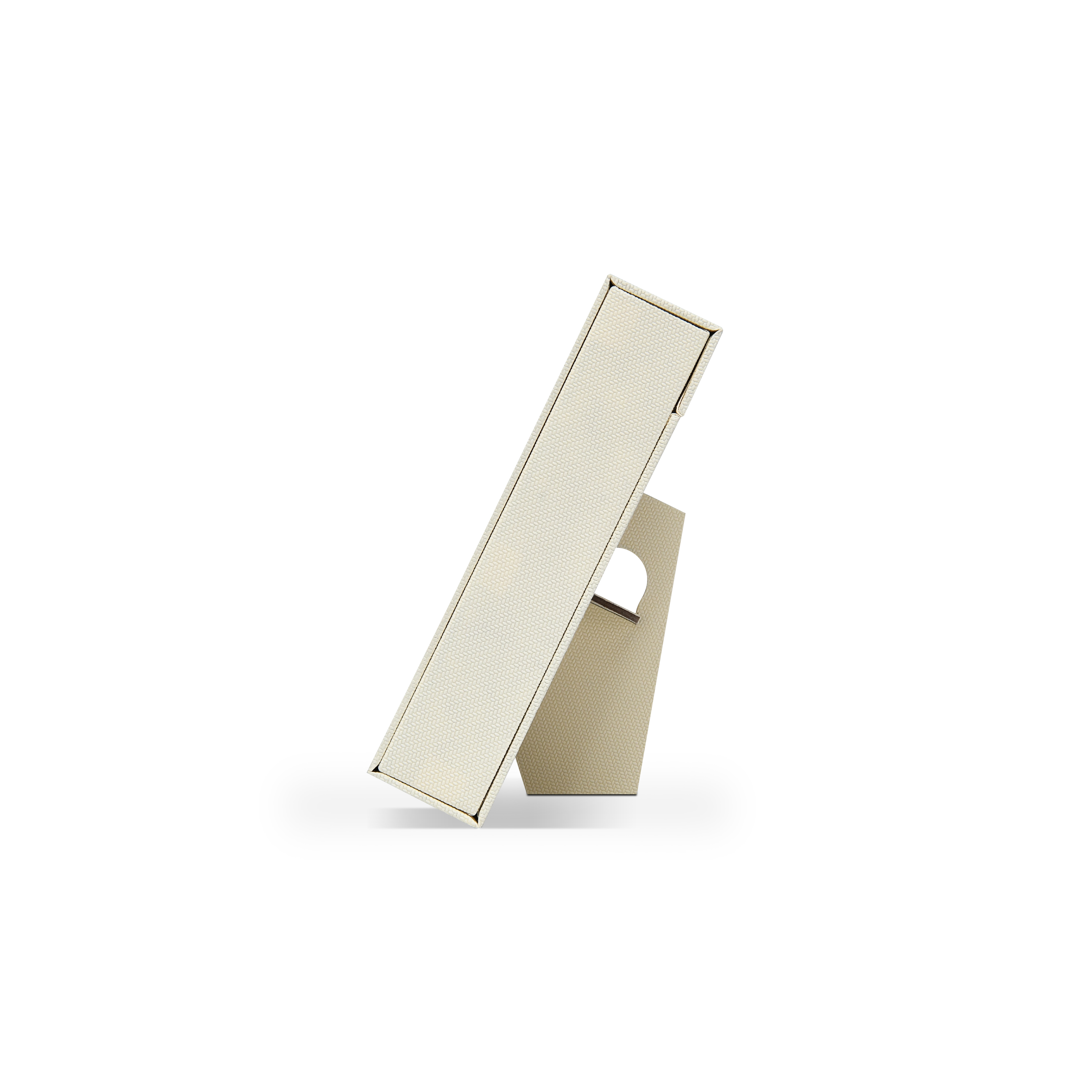 Coffret de présentation de luxe sur mesure, pour album photo beige, avec ruban