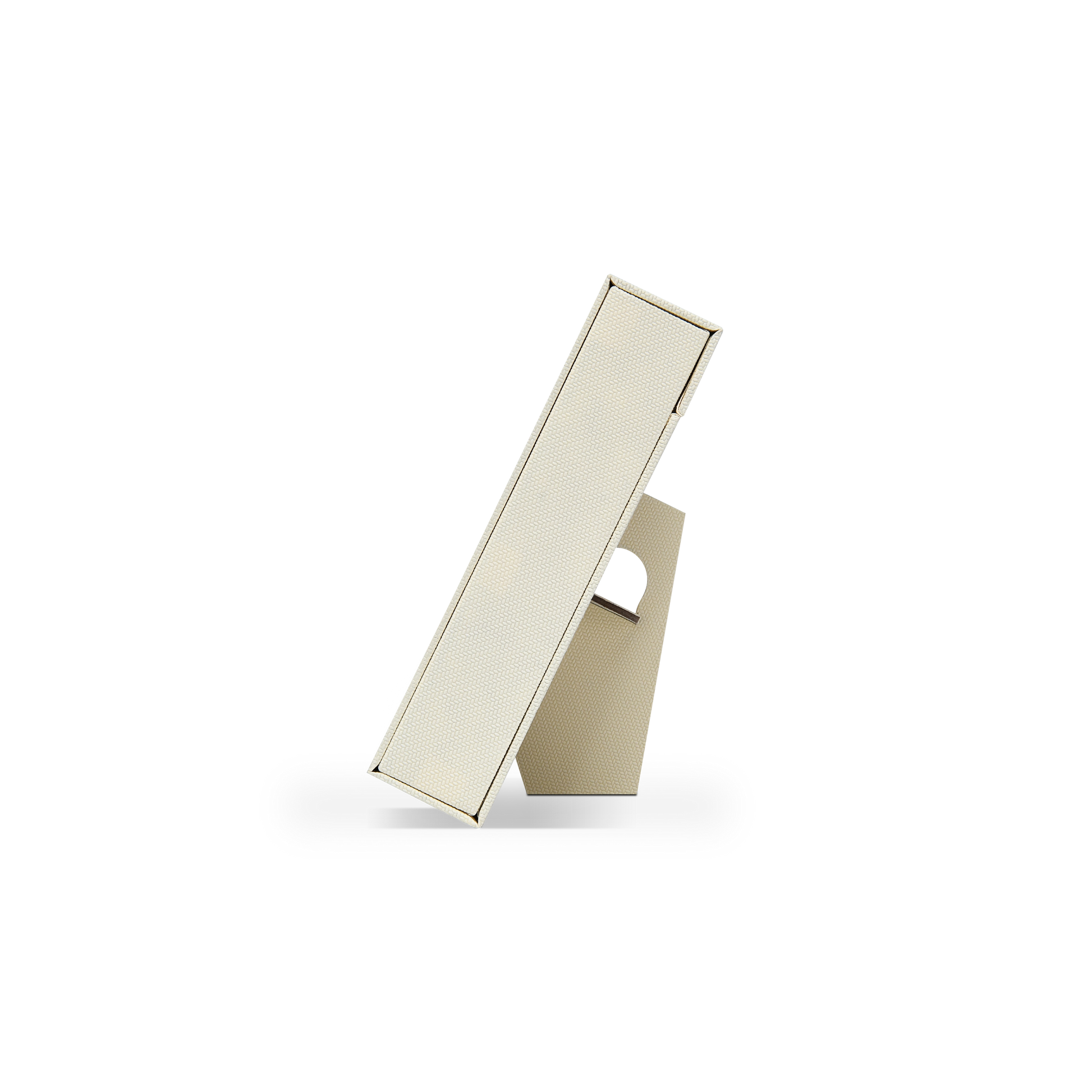 Coffret de présentation de luxe sur mesure, pour album photo beige, avec ruban