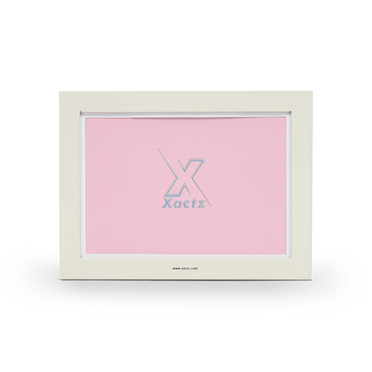 Luxury Custom Beige Photo Album Display Box Ribbon Pull Tab Packaging