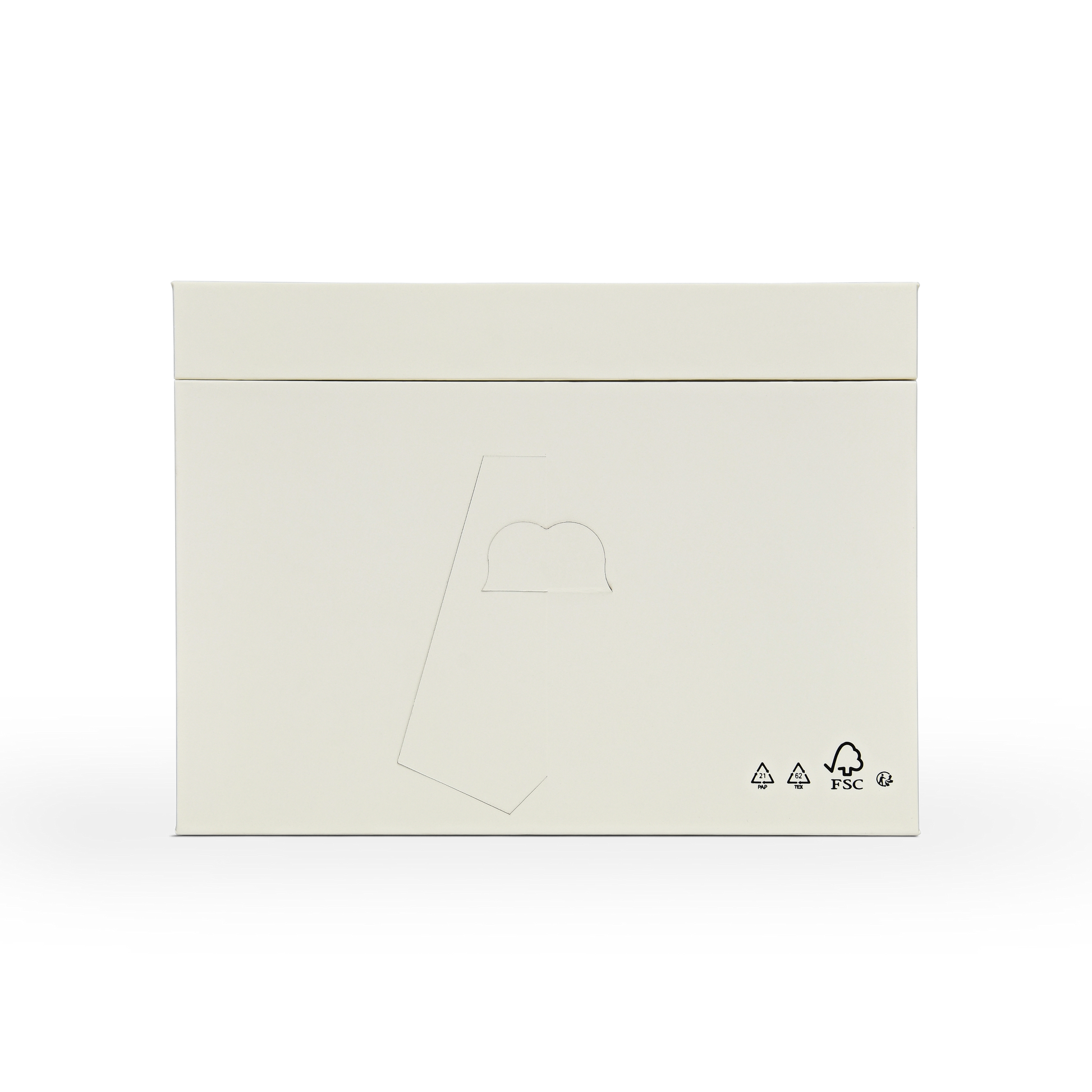Boîte de présentation d'album photo de luxe sur mesure beige avec tirette en ruban