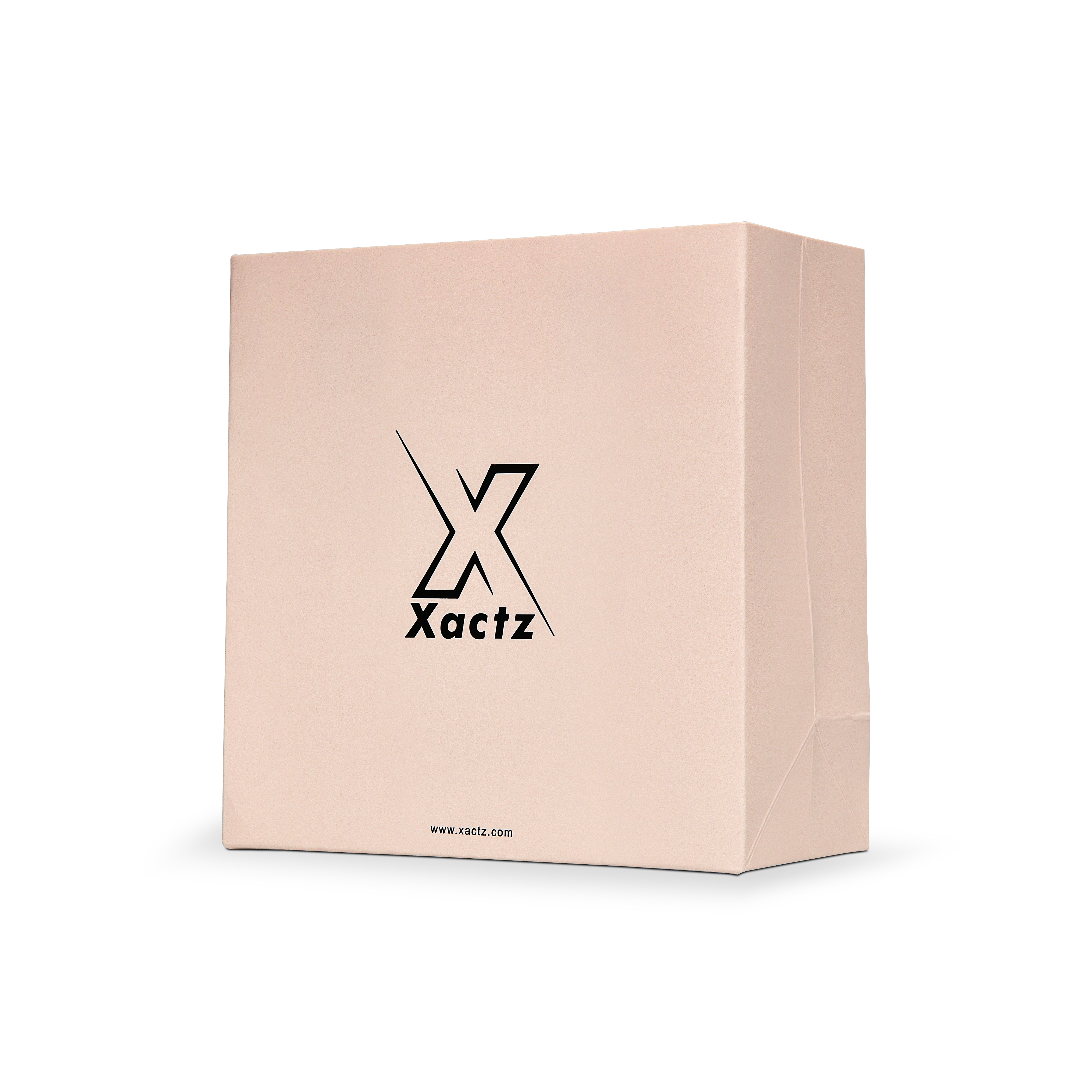 Premium Beige Shopping Bag with Black Foil and Cotton Handles