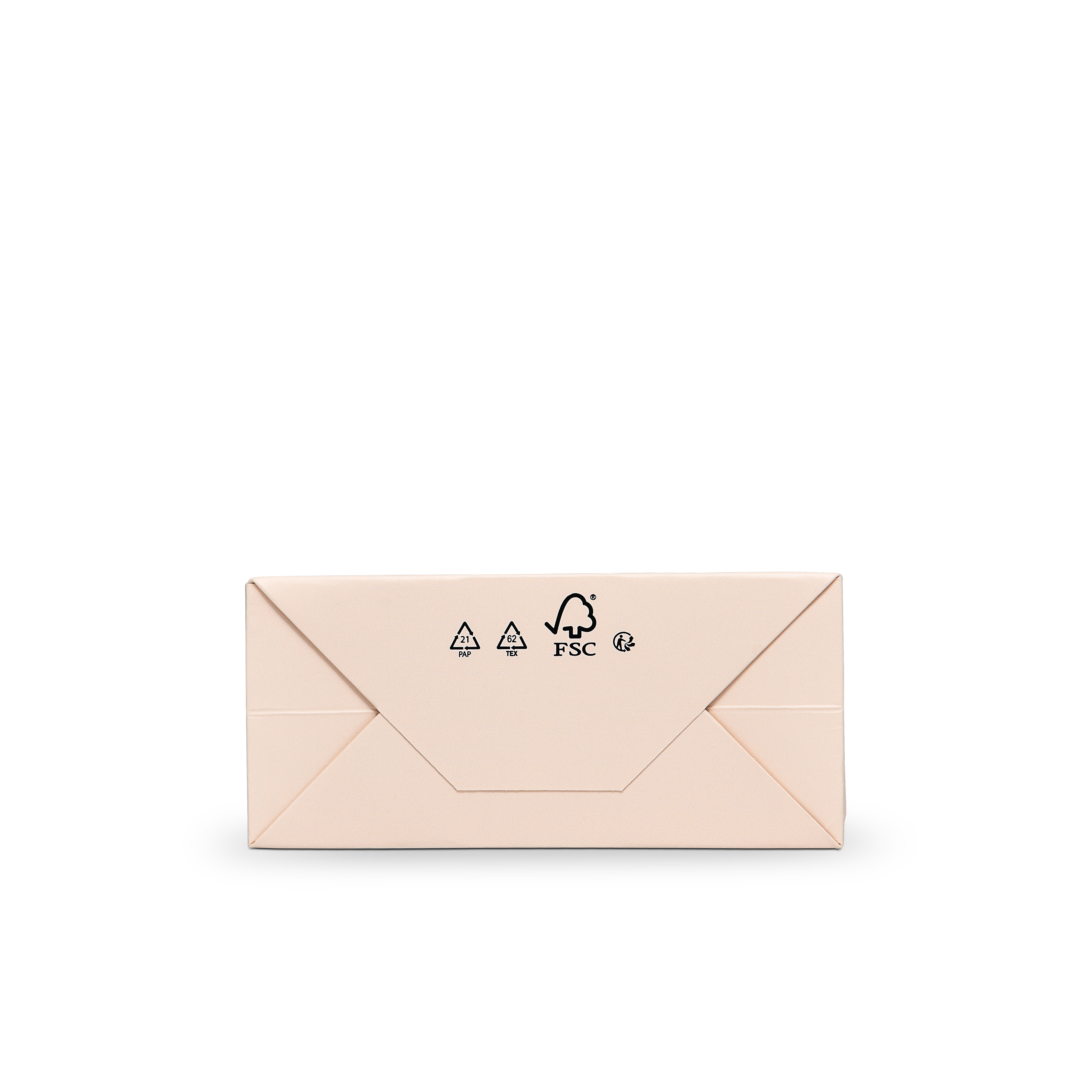 Premium Beige Shopping Bag with Black Foil and Cotton Handles