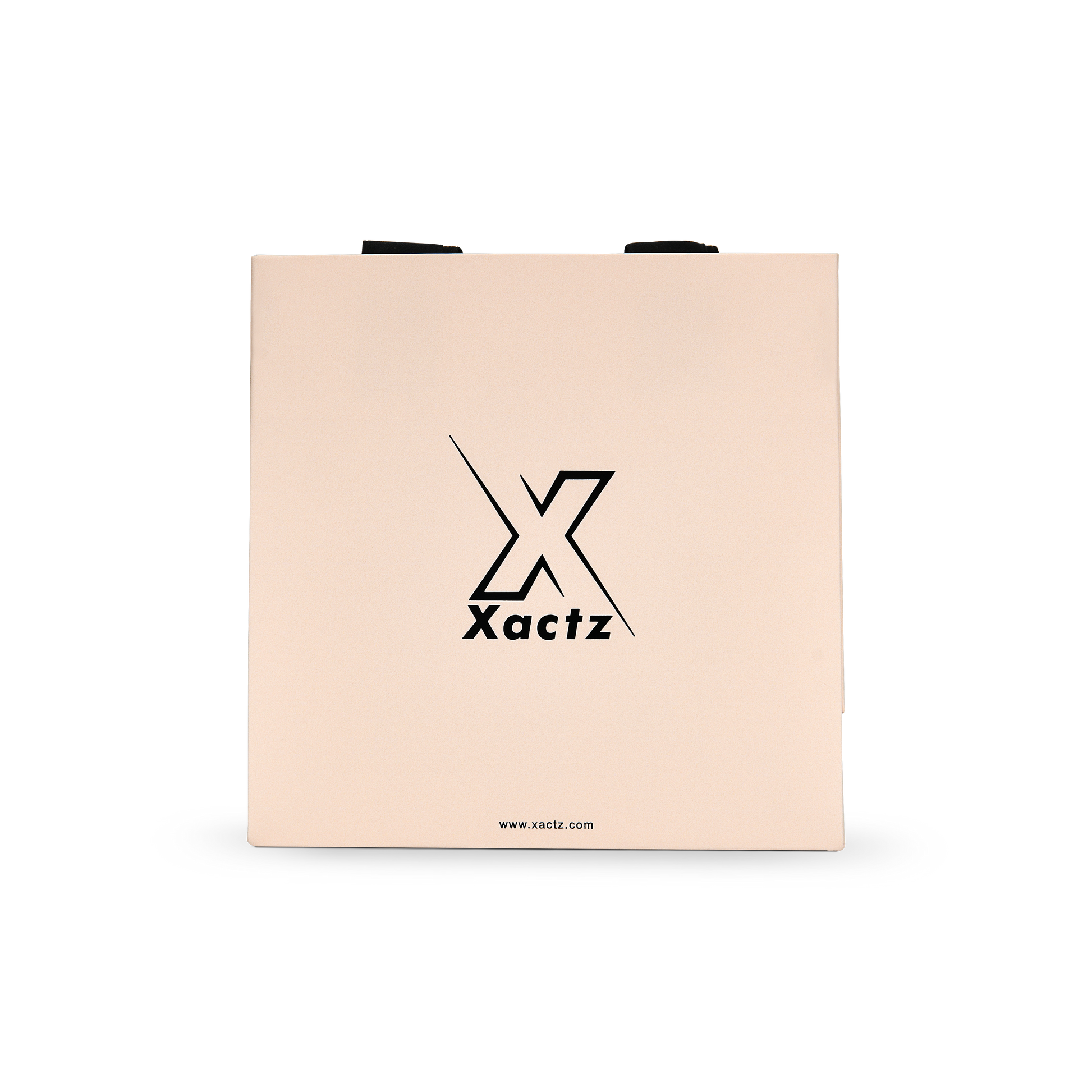 Premium Beige Shopping Bag with Black Foil and Cotton Handles