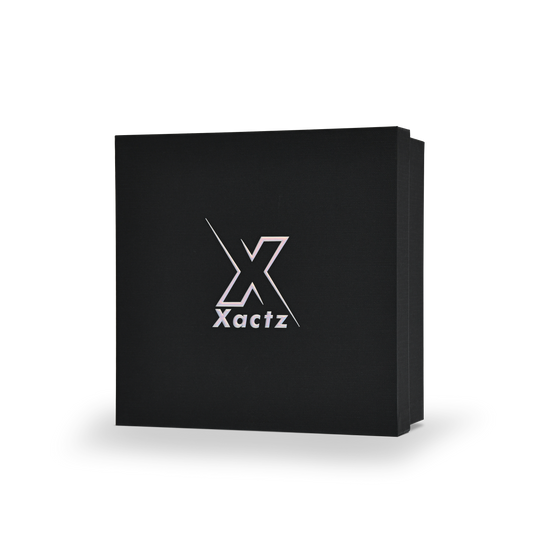 Premium Black Textured Embossed Holographic Silver Luxury Lid and Base Gift Box