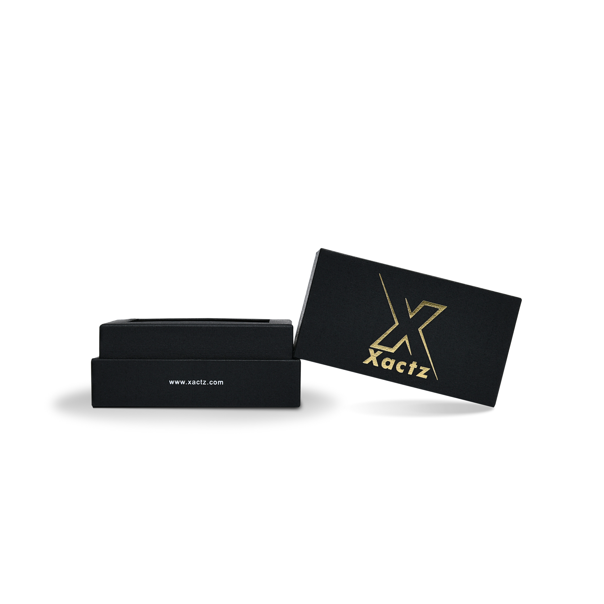 Premium Black Textured Gold Hot Stamped Rigid Gift Box