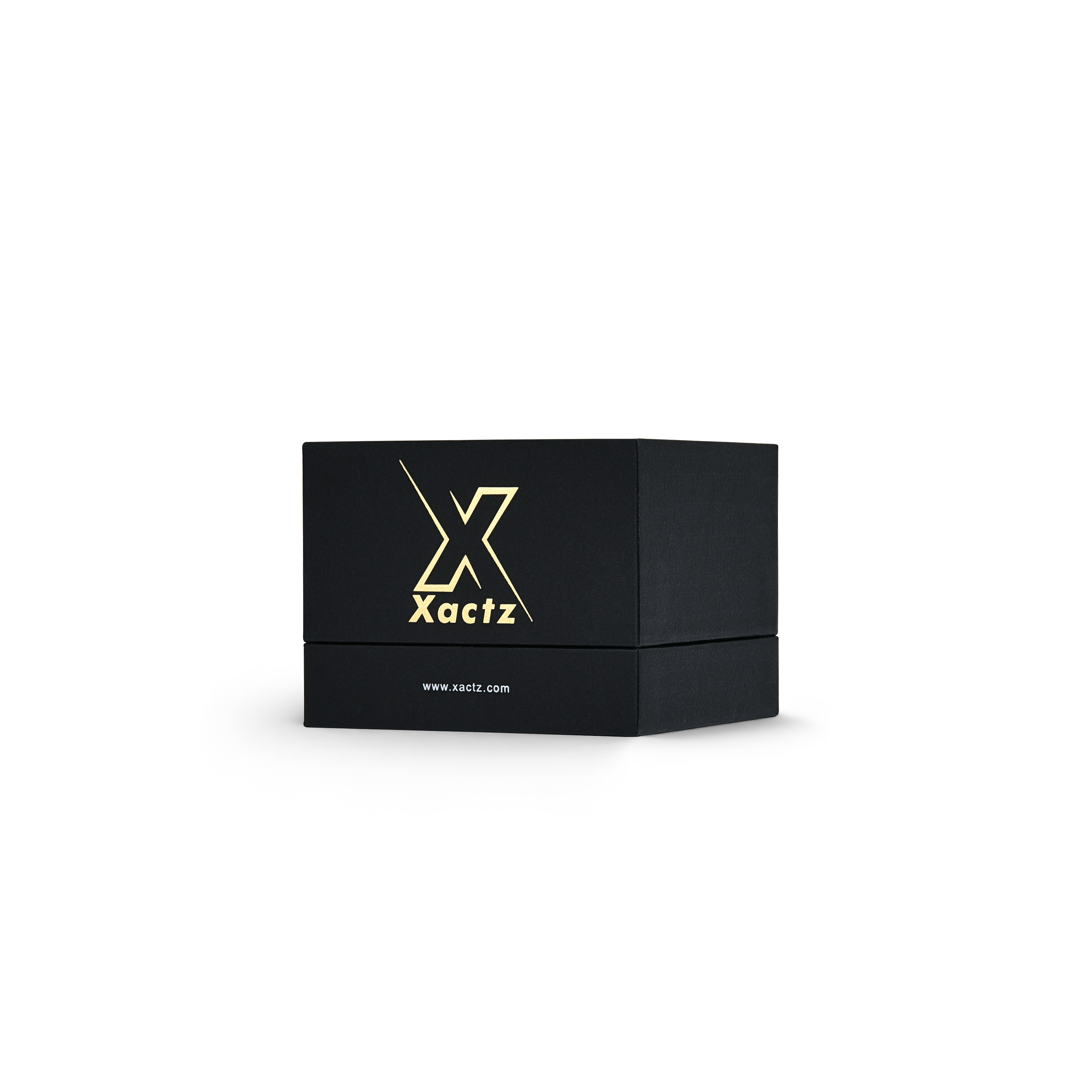 Premium Black Textured Gold Hot Stamped Rigid Gift Box