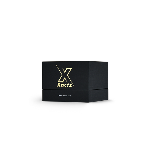 Premium Black Textured Gold Hot Stamped Rigid Gift Box