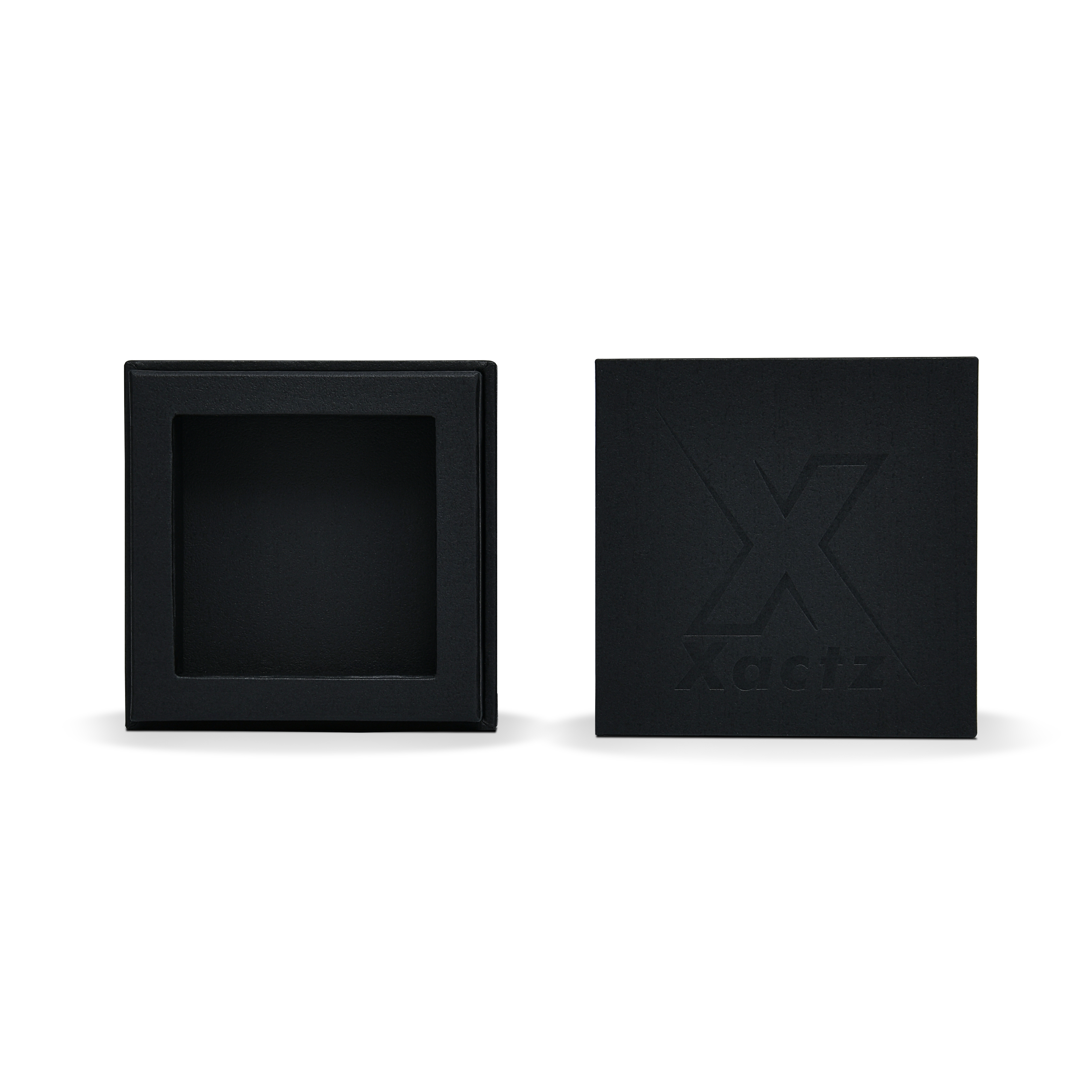 Premium Black Textured Gold Hot Stamped Rigid Gift Box