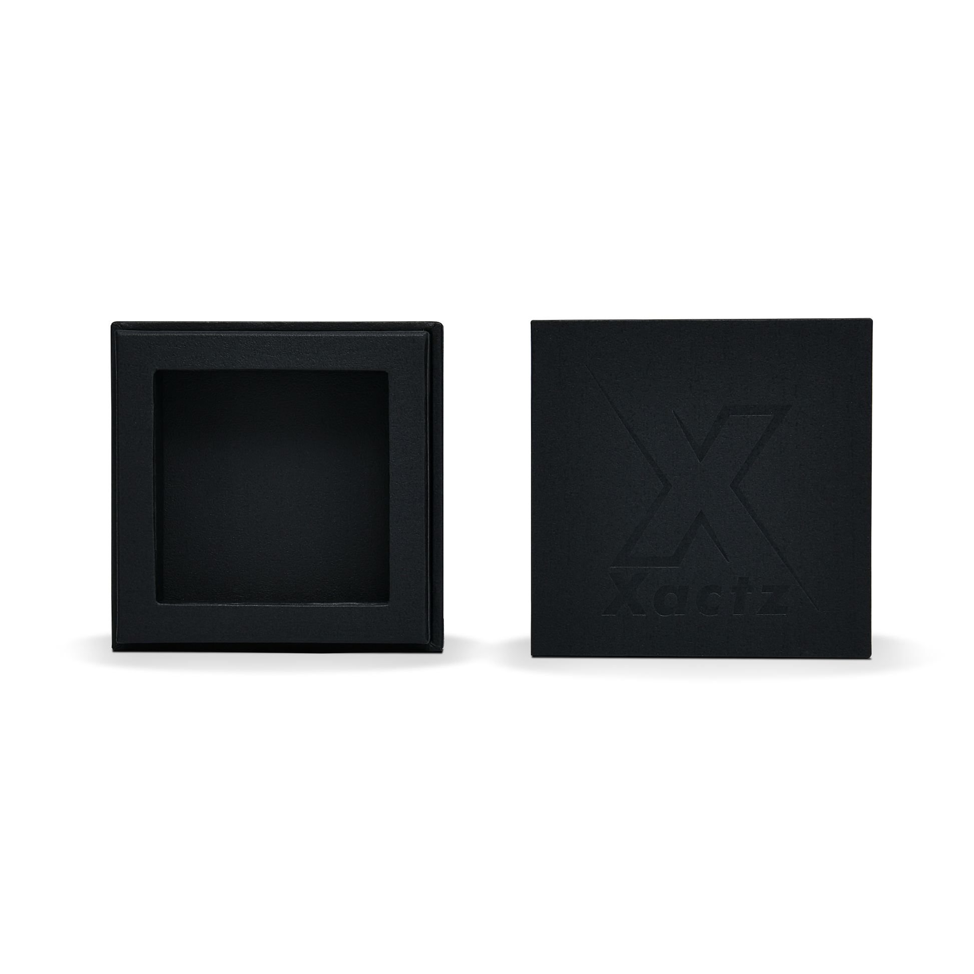 Premium Black Textured Gold Hot Stamped Rigid Gift Box