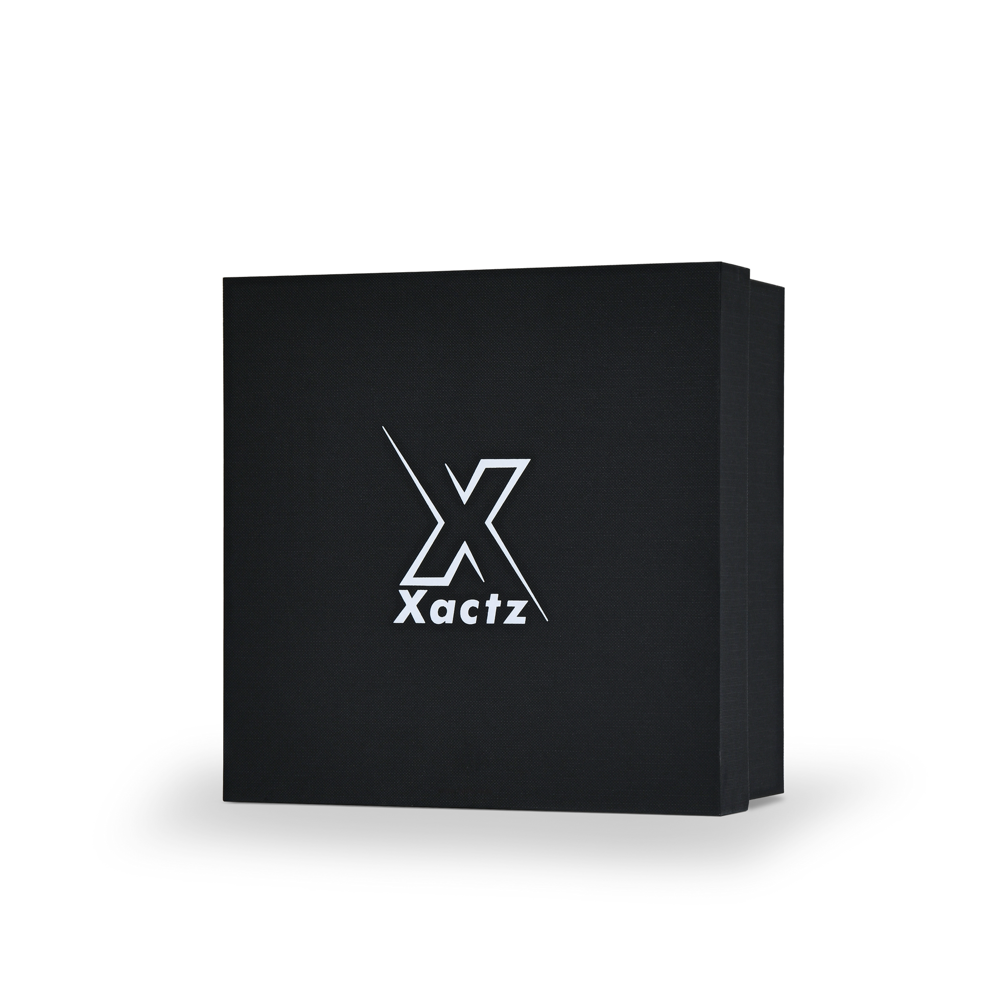 Premium Black Textured Hot Stamped Platinum Foil Luxury Lid and Base Gift Box