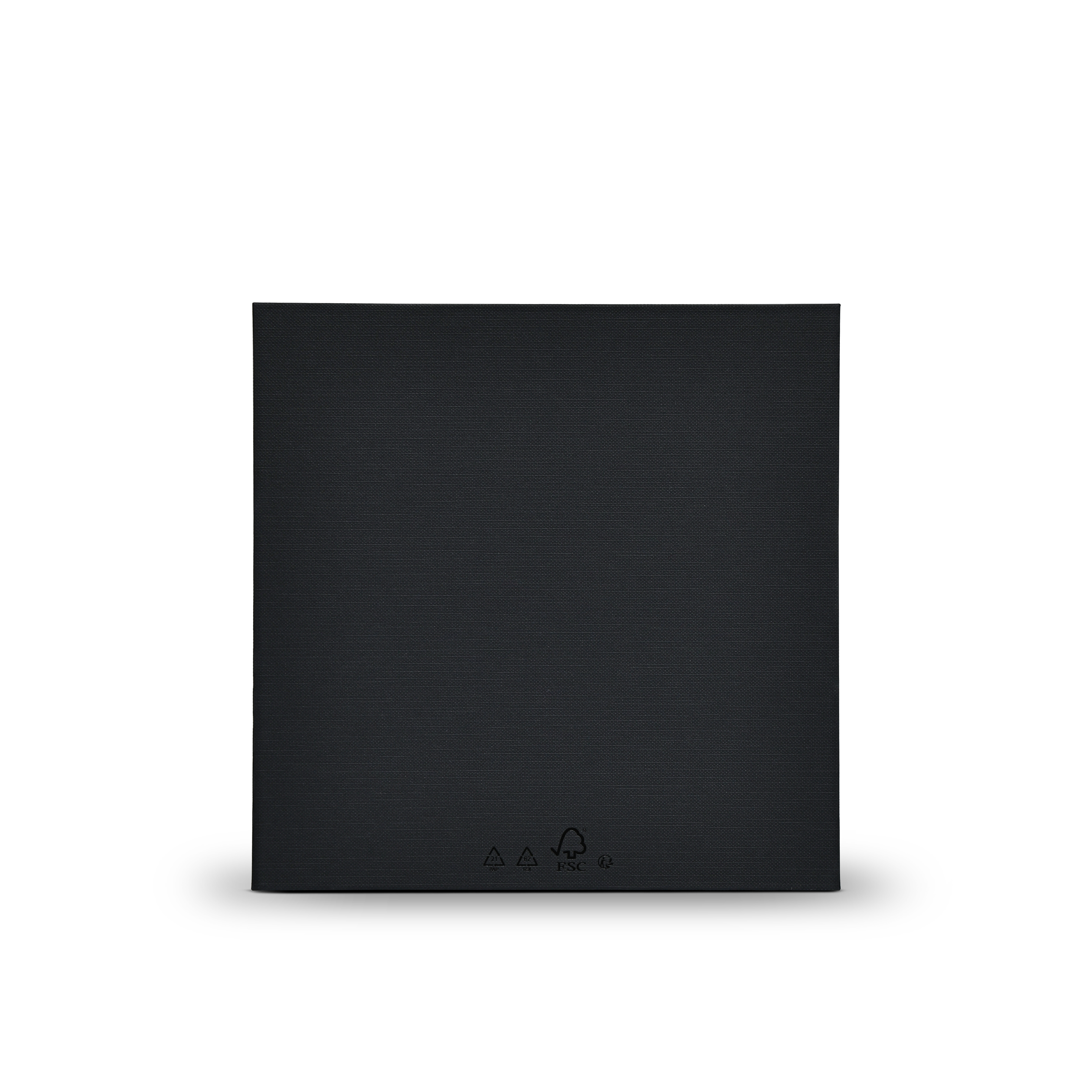 Premium Black Textured Hot Stamped Platinum Foil Luxury Lid and Base Gift Box