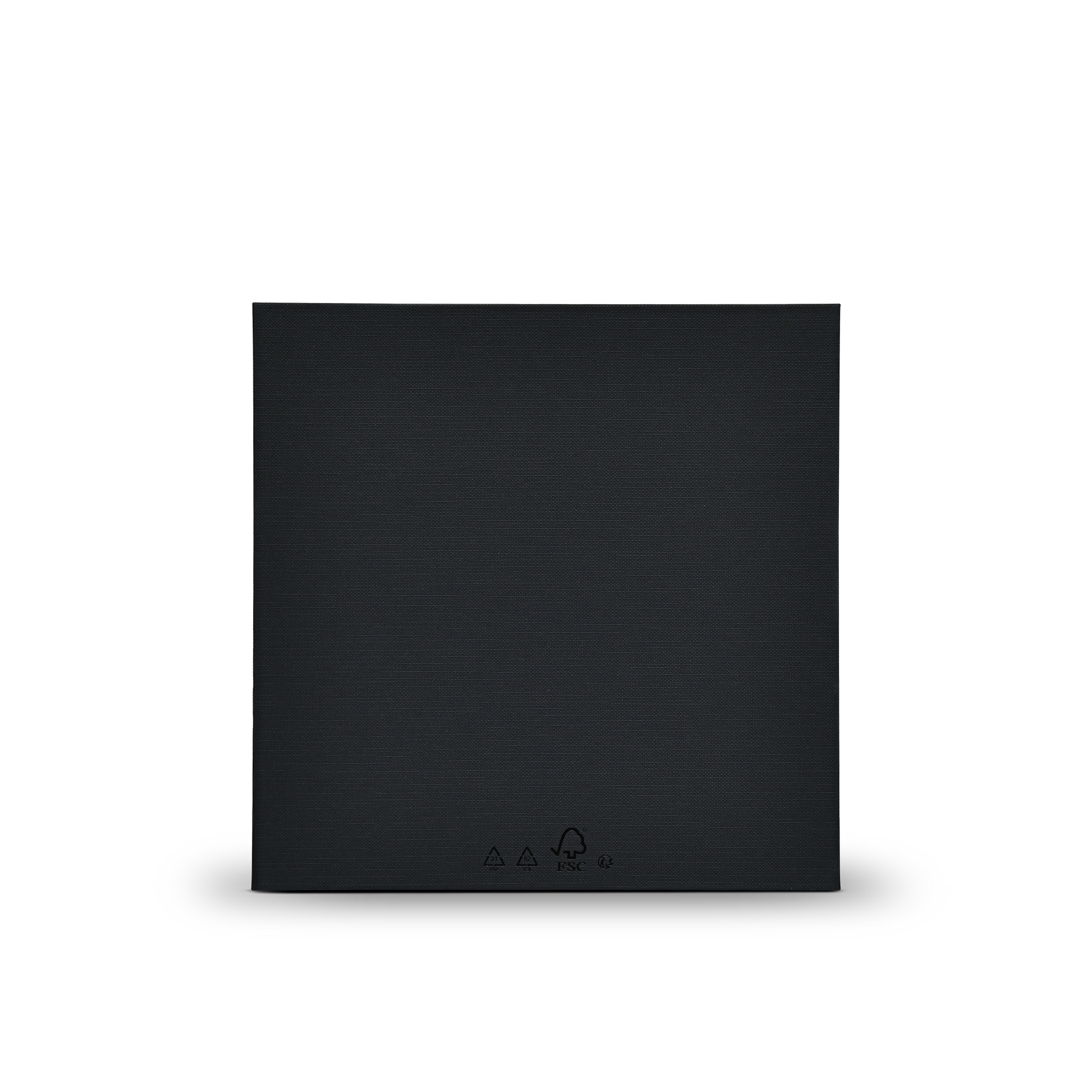 Premium Black Textured Hot Stamped Platinum Foil Luxury Lid and Base Gift Box