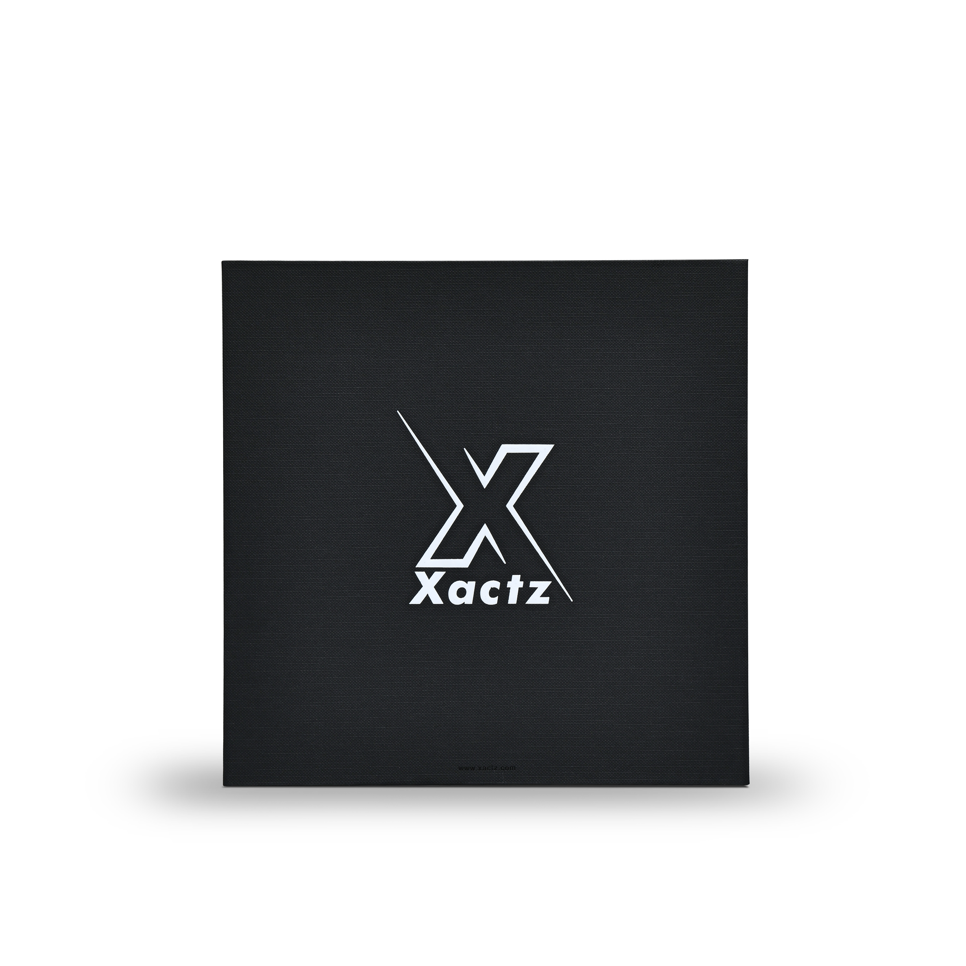 Premium Black Textured Platinum Foil Embossed Luxury Lid and Base Gift Box