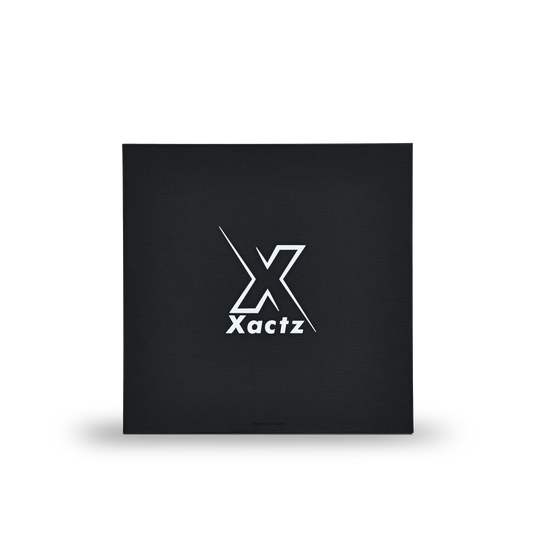 Premium Black Textured Platinum Foil Embossed Luxury Lid and Base Gift Box