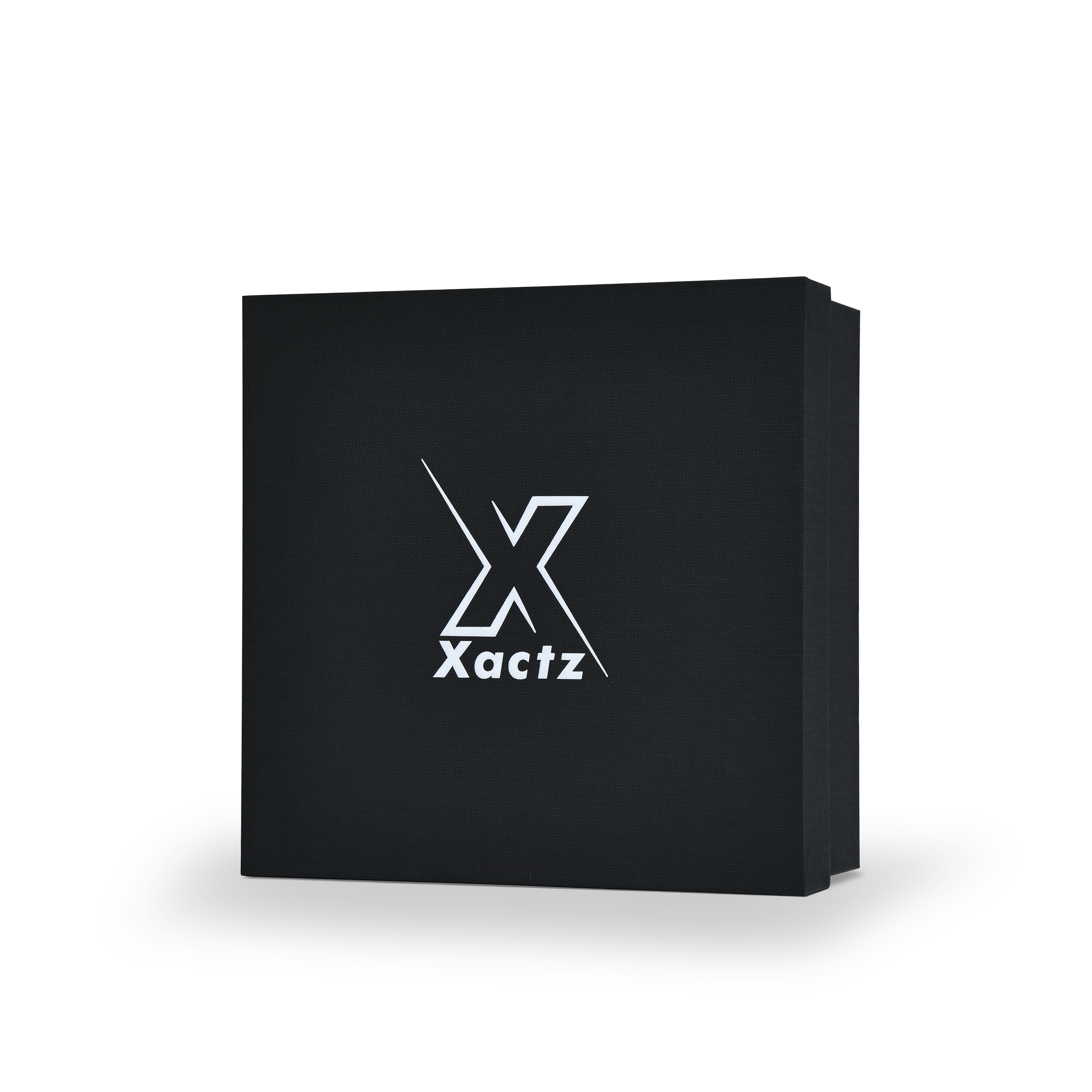 Premium Black Textured Platinum Foil Embossed Luxury Lid and Base Gift Box