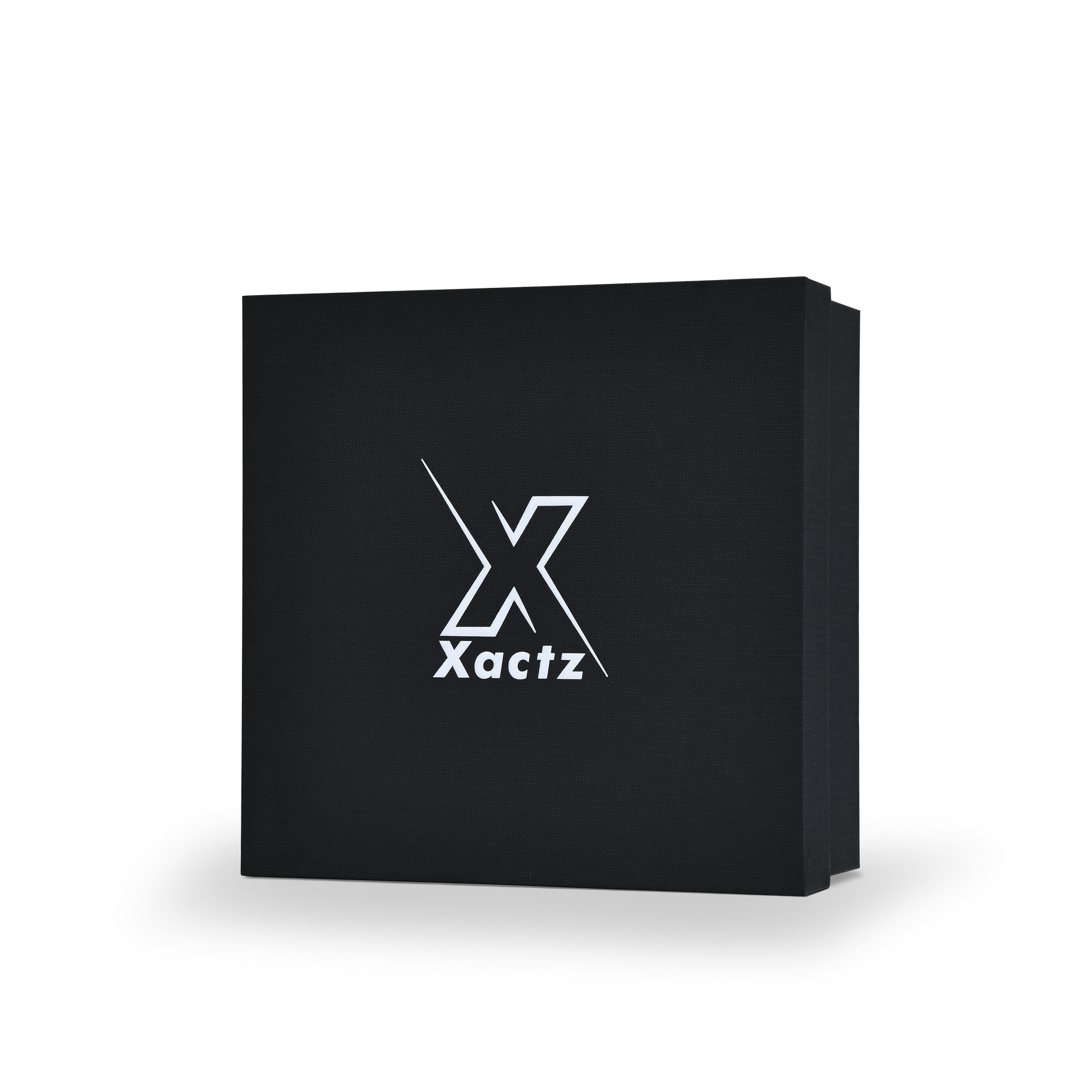 Premium Black Textured Platinum Foil Embossed Luxury Lid and Base Gift Box