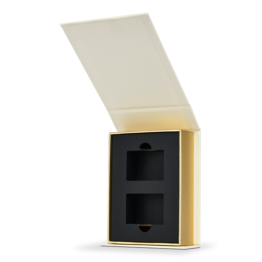 Luxury Custom Cream Flip Top Box Cardstock Interior Packaging