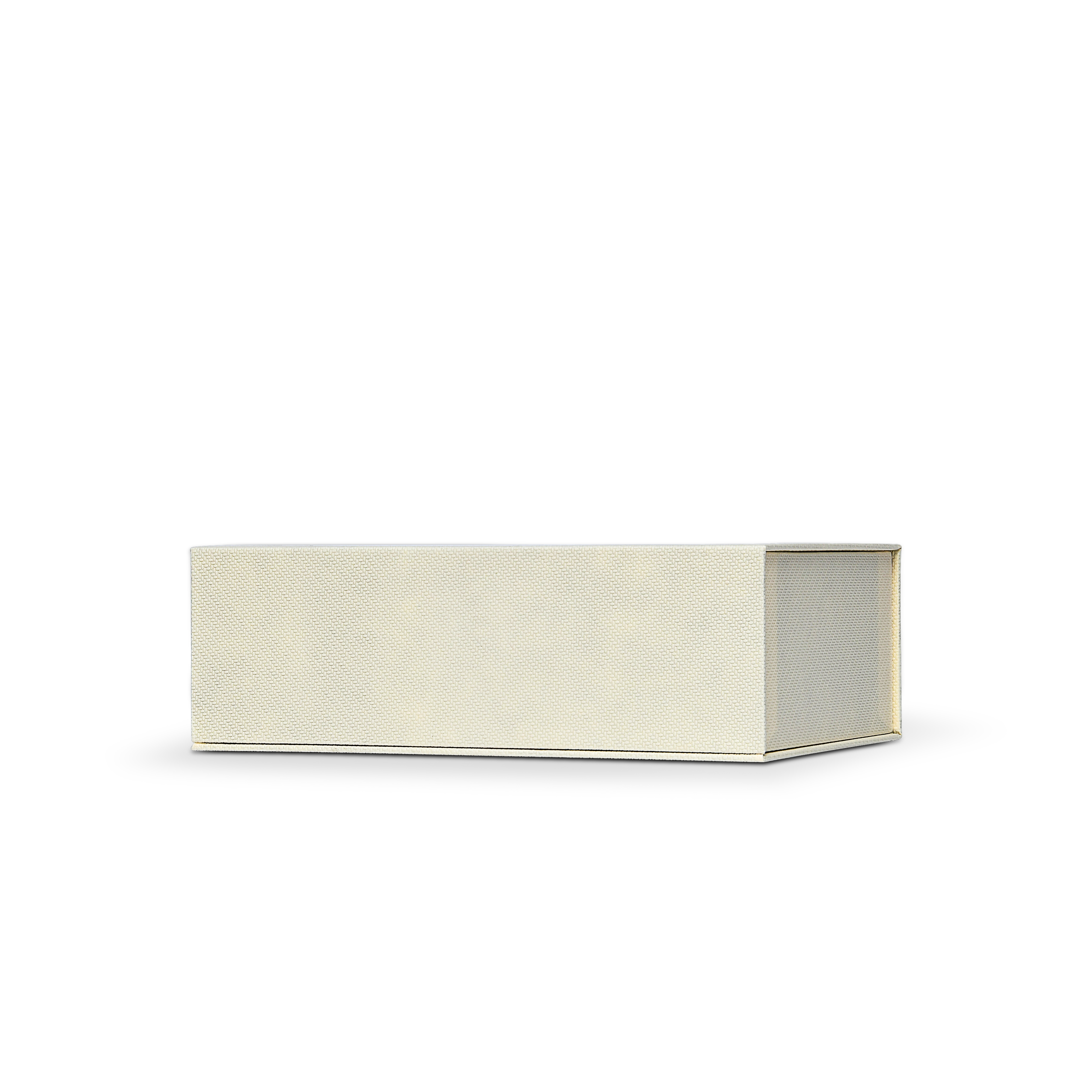 Premium Cream Textured Embossed Colorful Silver Foil Book-Style Luxury Gift Box with Satin Lining