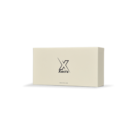 Premium Cream White Embossed Black Gold Foil Drawer-Style Luxury Gift Box with Dual-Layer Construction and Natural Raffia Fill