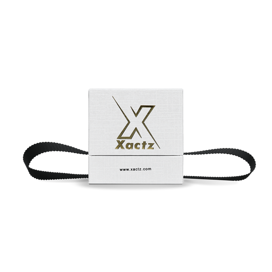 Premium Crystal White Textured Gold Embossed Hot Stamped Rigid Lid and Base Gift Box with Ribbon Closure