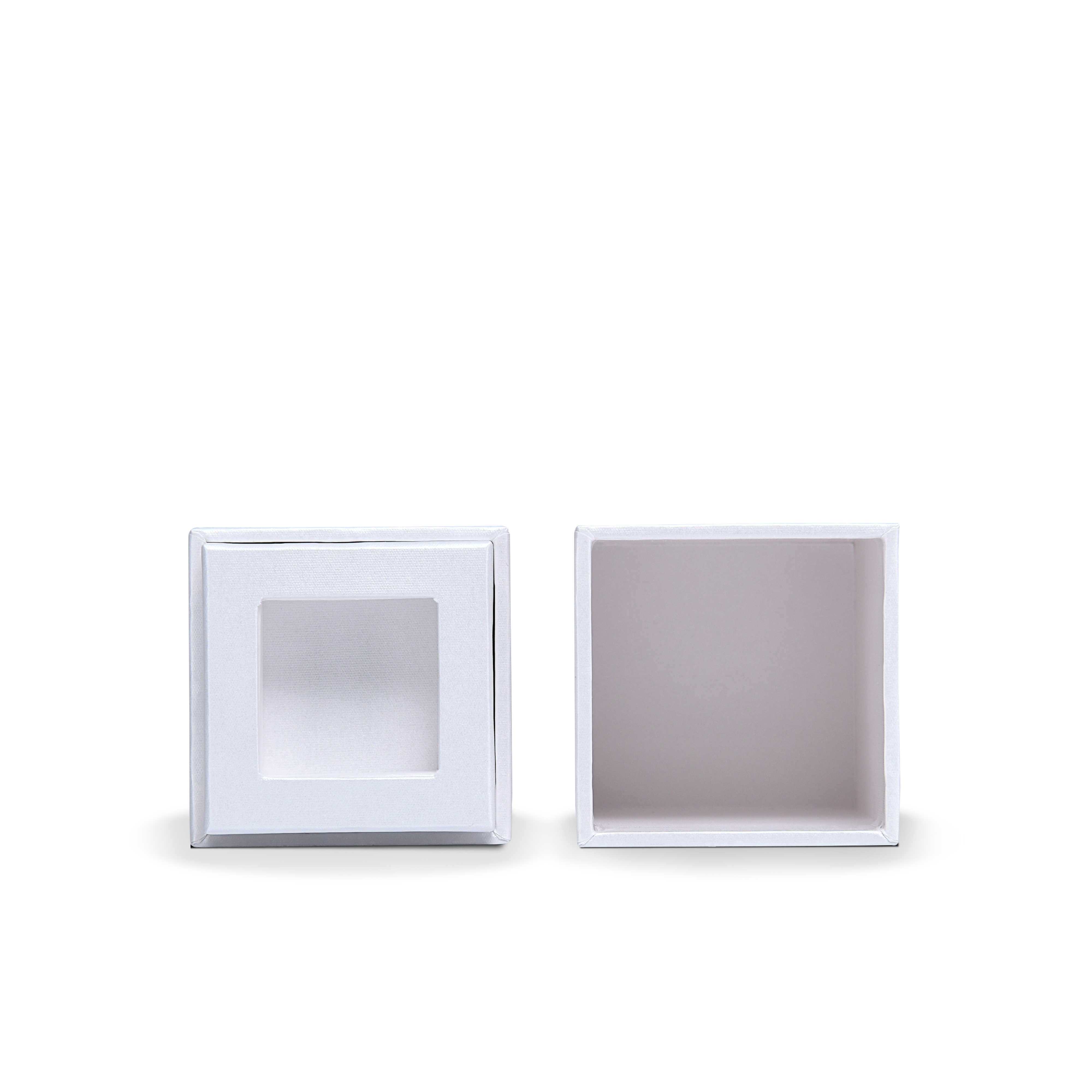 Premium Crystal White Textured Silver Hot Stamped Extra Tall Rigid Gift Box