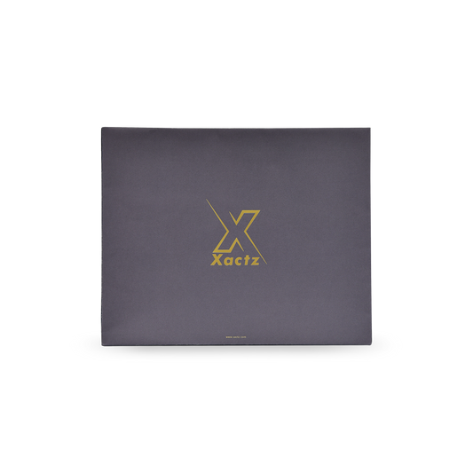 Premium Dark Navy Shopping Bag with Gold Foil and Beige Rope Handles