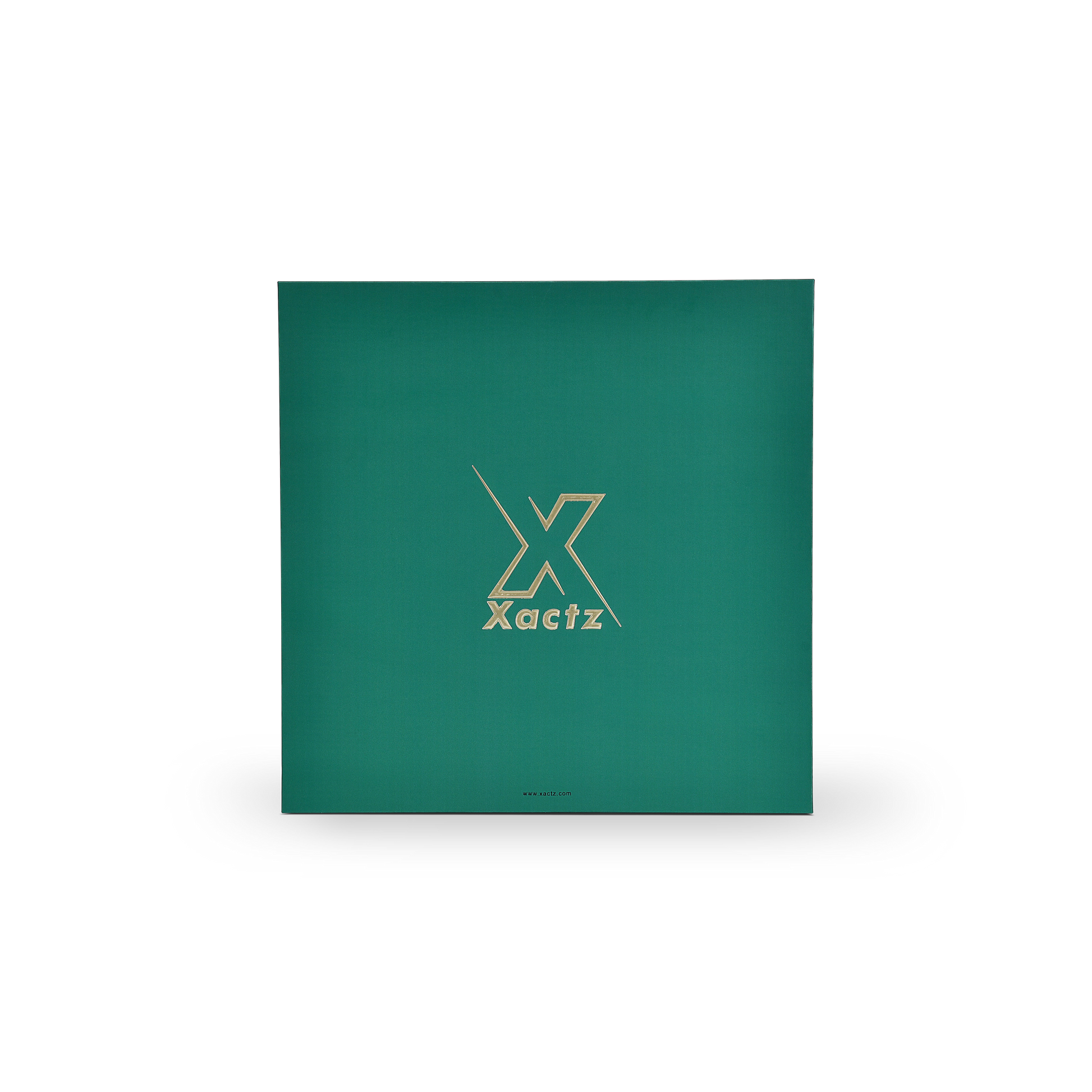 Premium Deep Green Embossed Silver Foil Rigid Folding Book-Style Luxury Gift Box