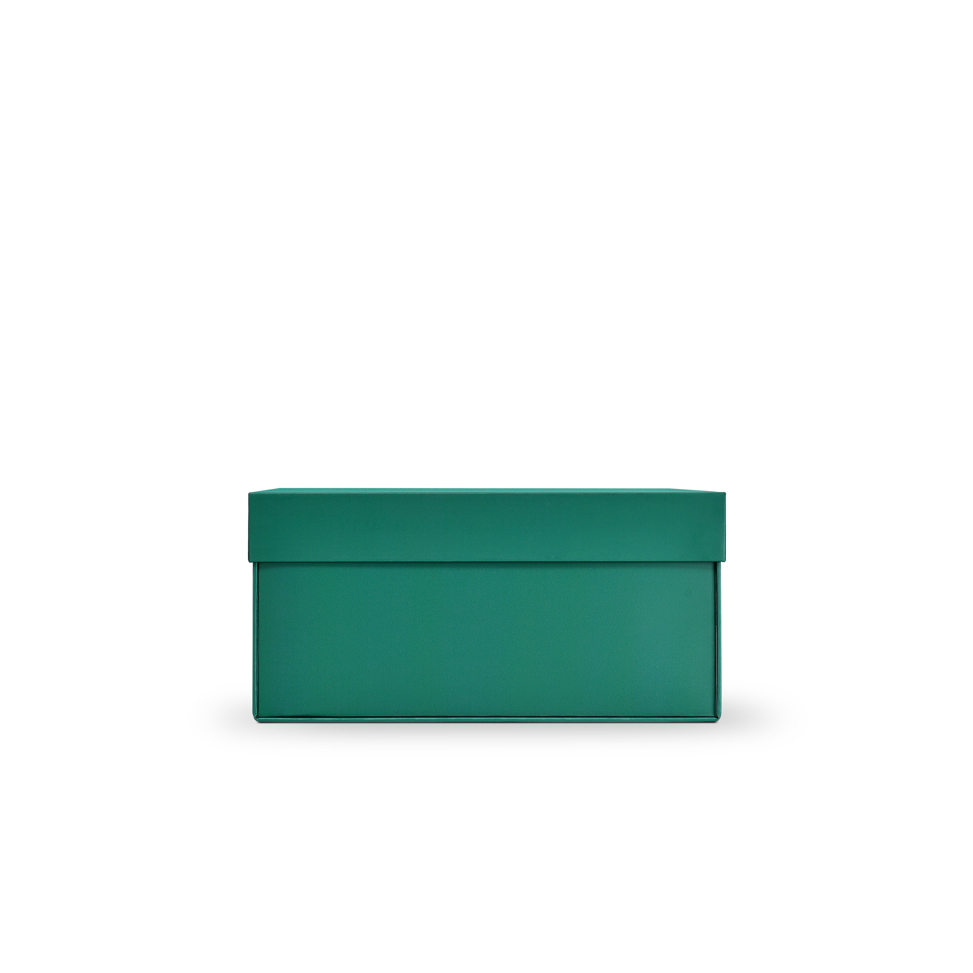 Premium Deep Green Embossed Silver Foil Rigid Folding Book-Style Luxury Gift Box