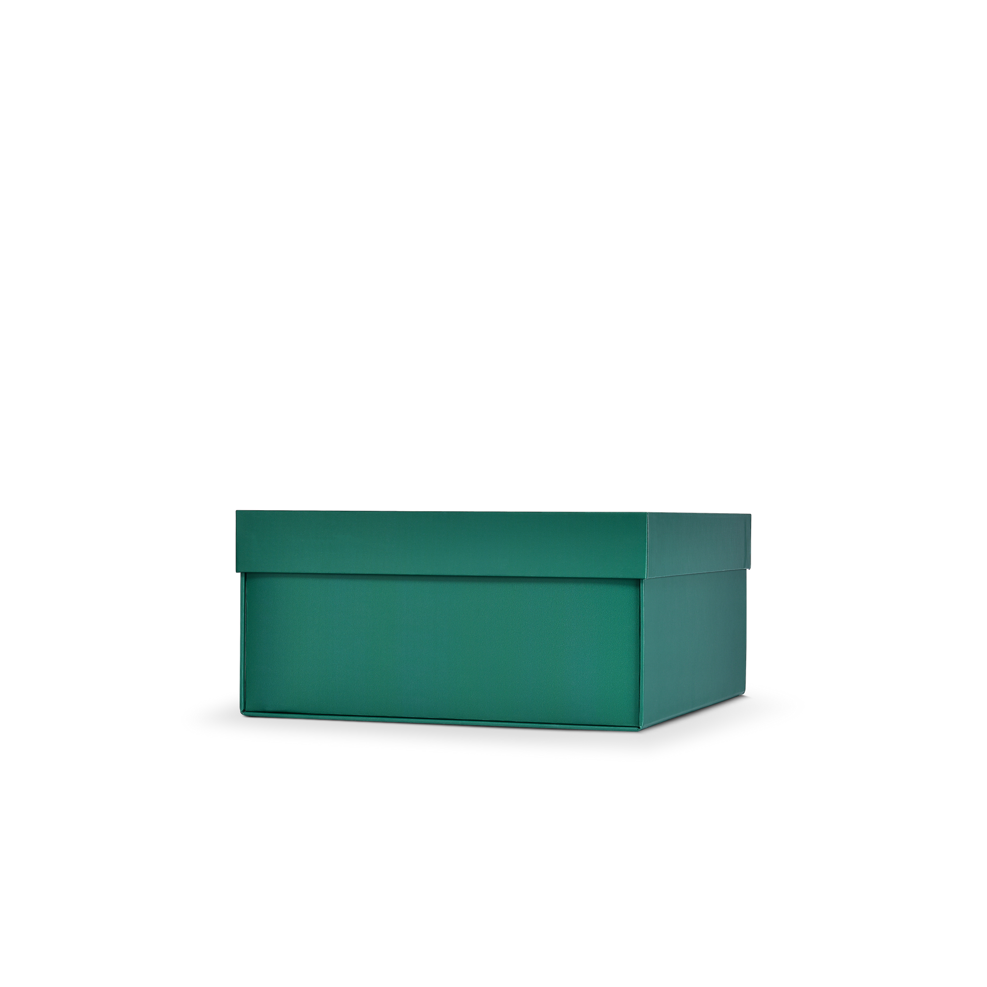 Premium Deep Green Embossed Silver Foil Rigid Folding Book-Style Luxury Gift Box