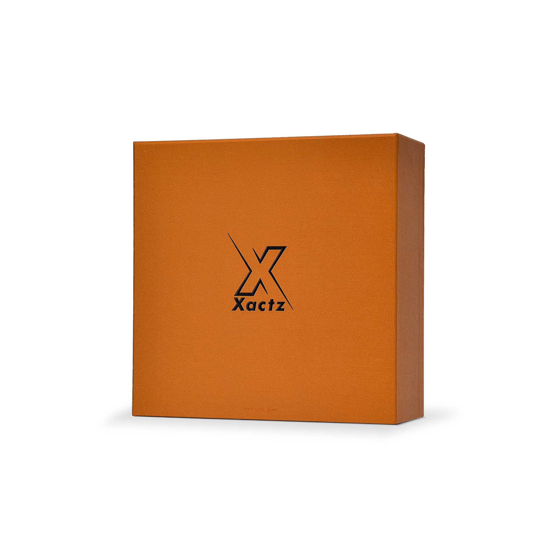 Premium Earth Yellow Embossed Black Gold Foil Rigid Drawer-Style Luxury Gift Box with Natural Raffia Fill