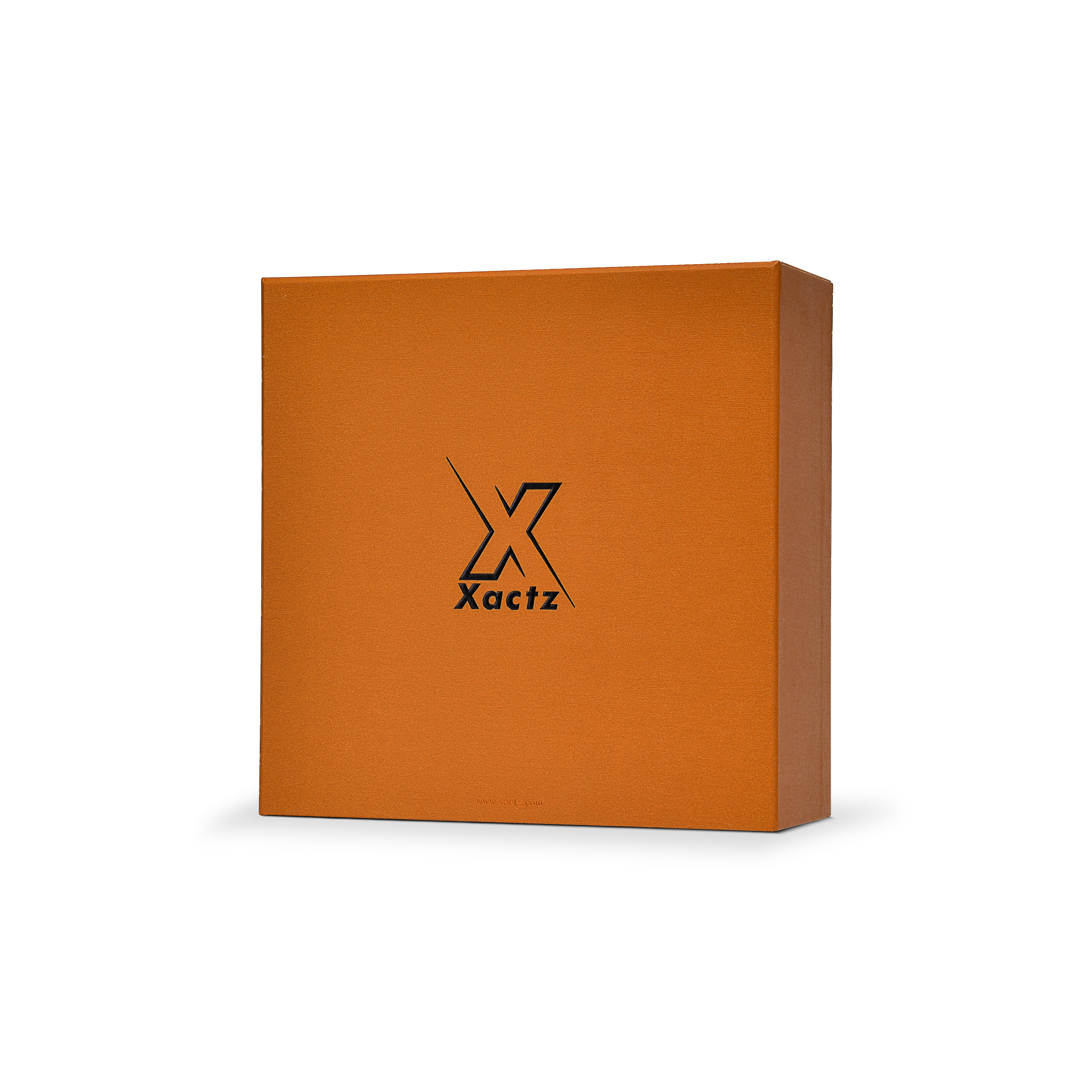 Premium Earth Yellow Embossed Black Gold Foil Rigid Drawer-Style Luxury Gift Box with Natural Raffia Fill