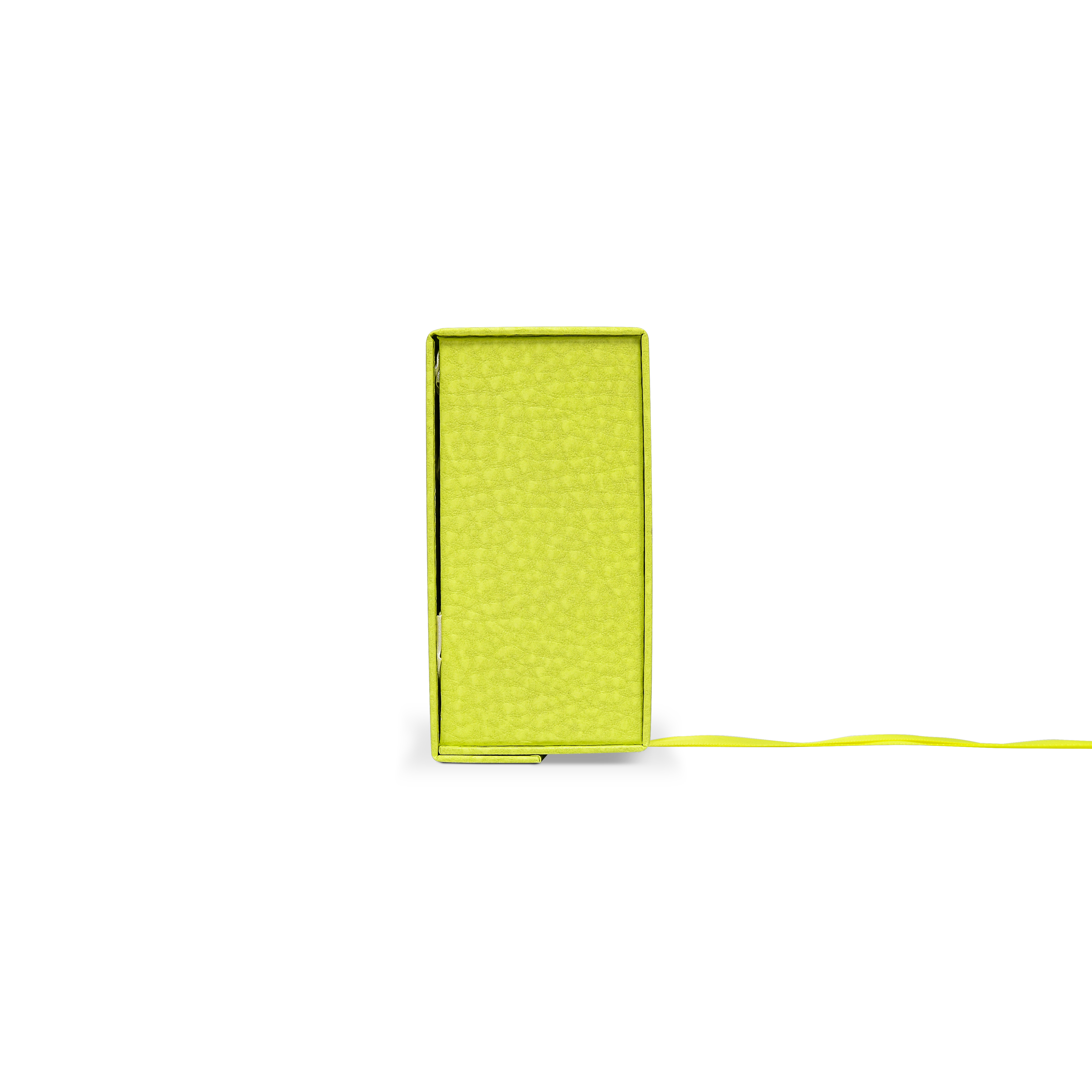 Premium Fruit Green Folding Book-Style Box with Embossed Gold Foil, Silk Satin Lining, Magnetic Closure and Decorative Ribbon