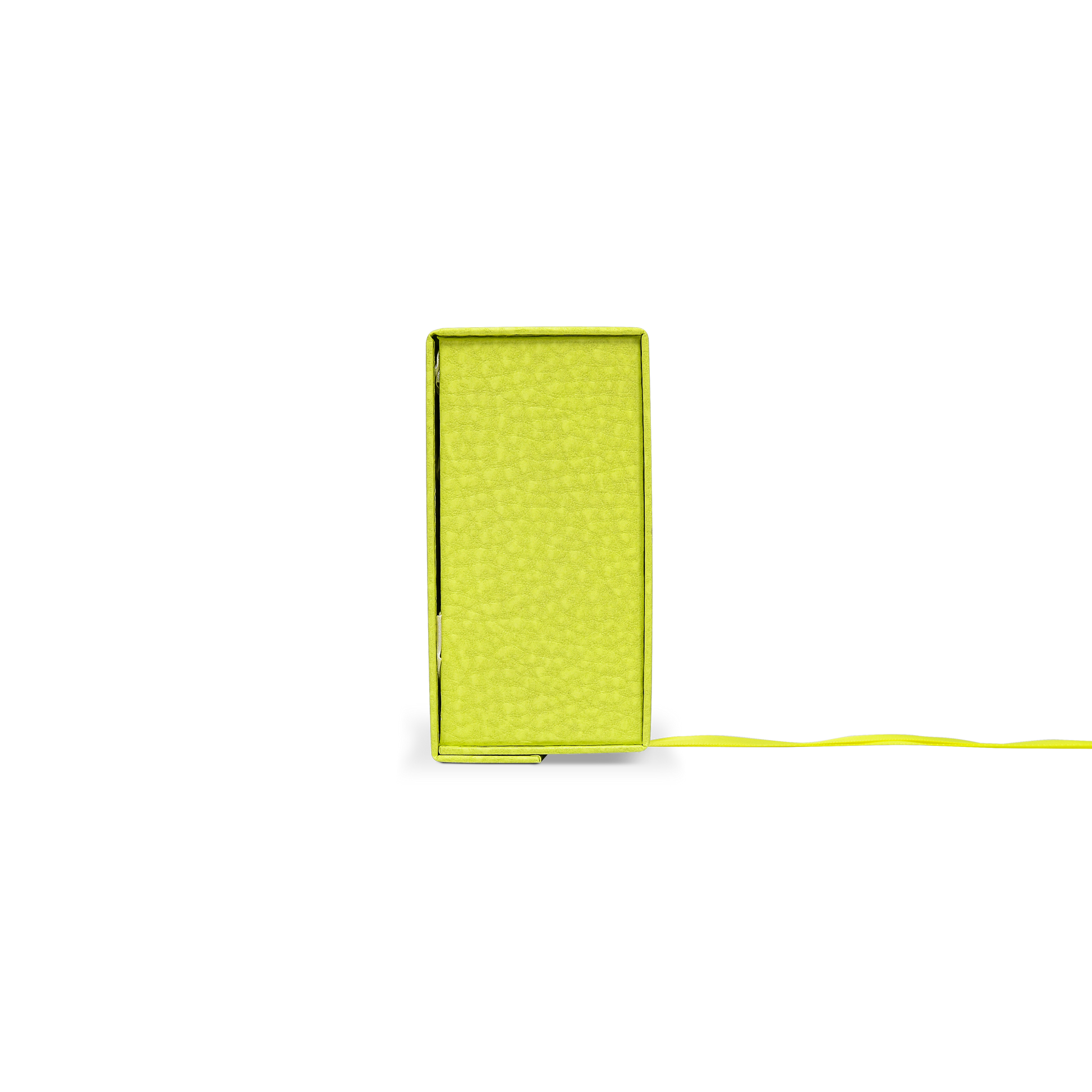 Premium Fruit Green Folding Book-Style Box with Embossed Gold Foil, Silk Satin Lining, Magnetic Closure and Decorative Ribbon