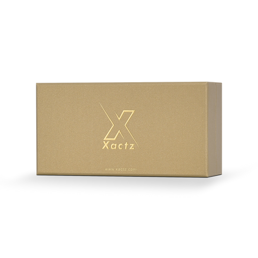 Luxury Custom Gold Lid Base Box Three Compartment Interior Packaging