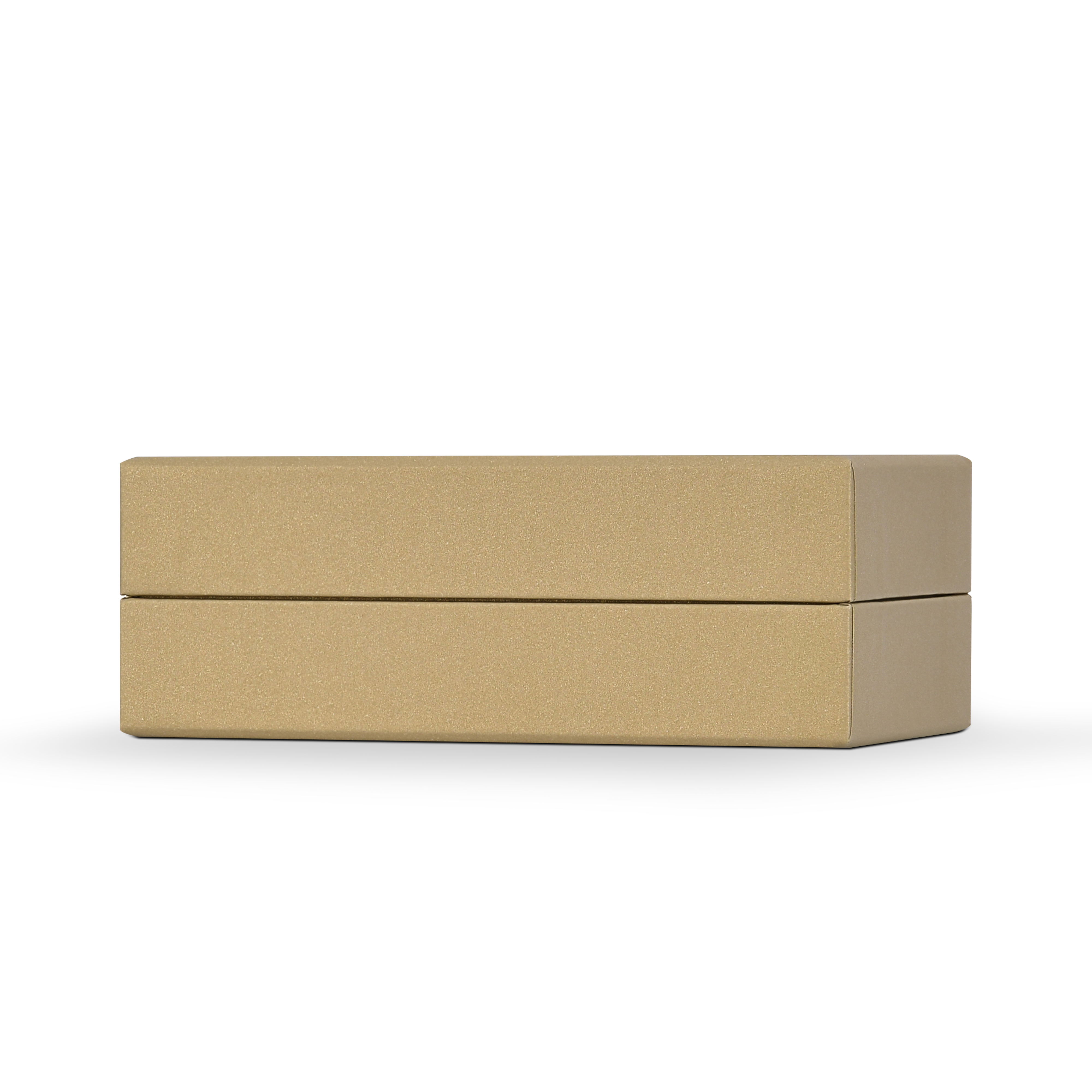 Luxury Custom Gold Lid Base Box Three Compartment Interior Packaging