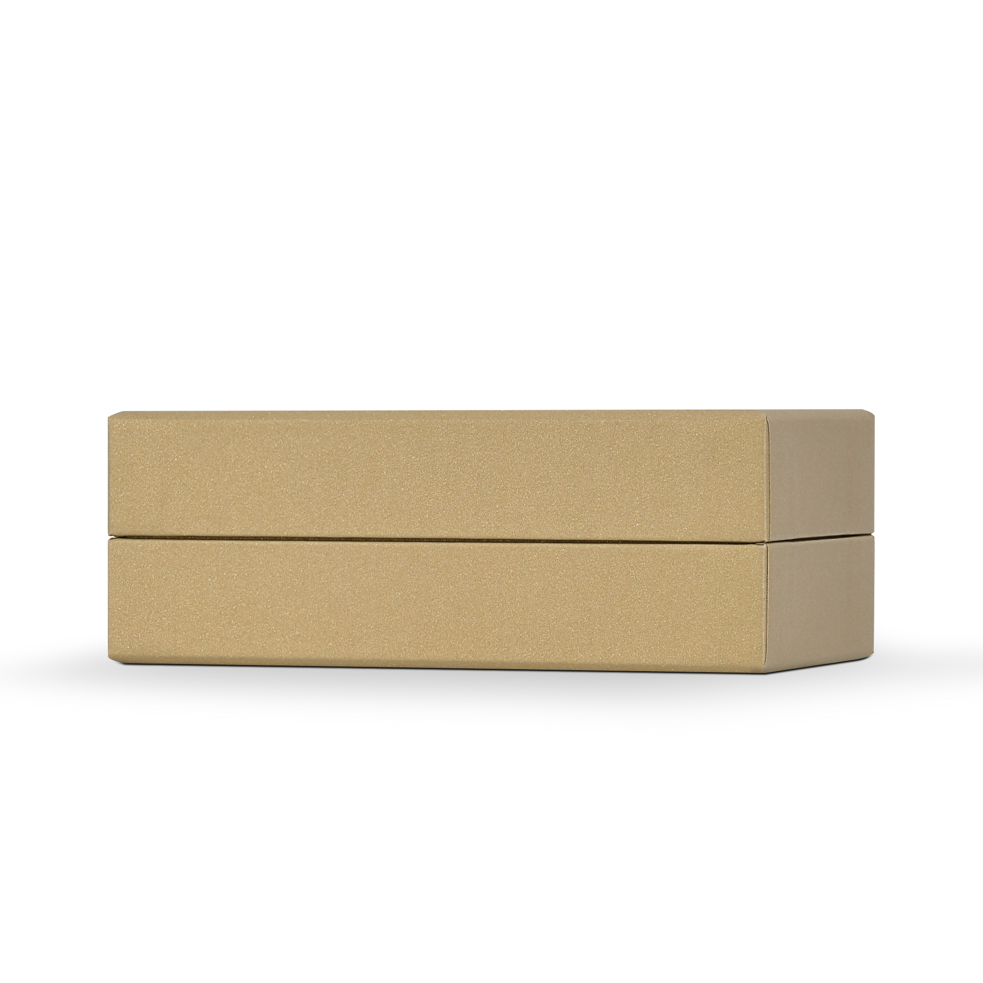 Luxury Custom Gold Lid Base Box Three Compartment Interior Packaging