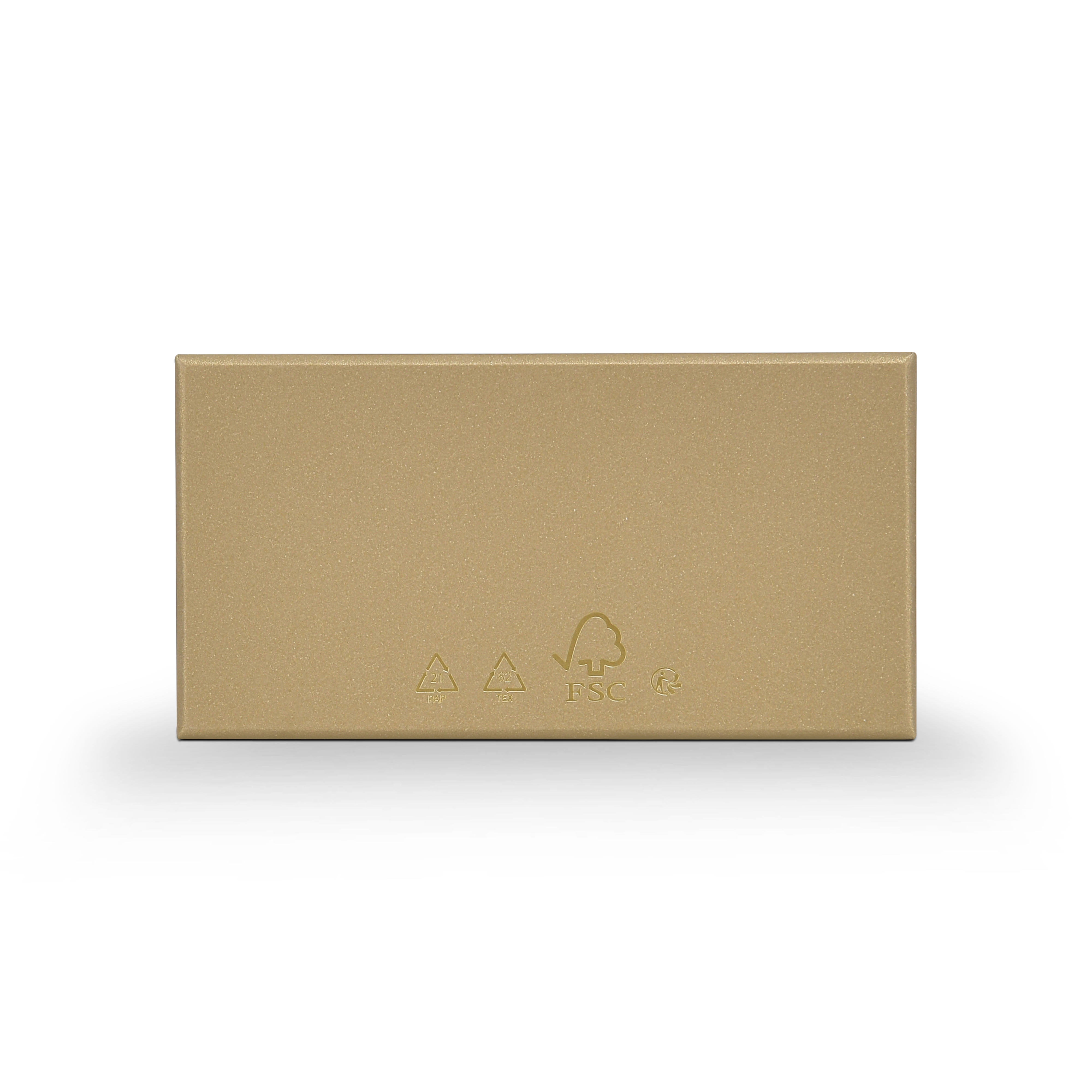 Luxury Custom Gold Lid Base Box Three Compartment Interior Packaging