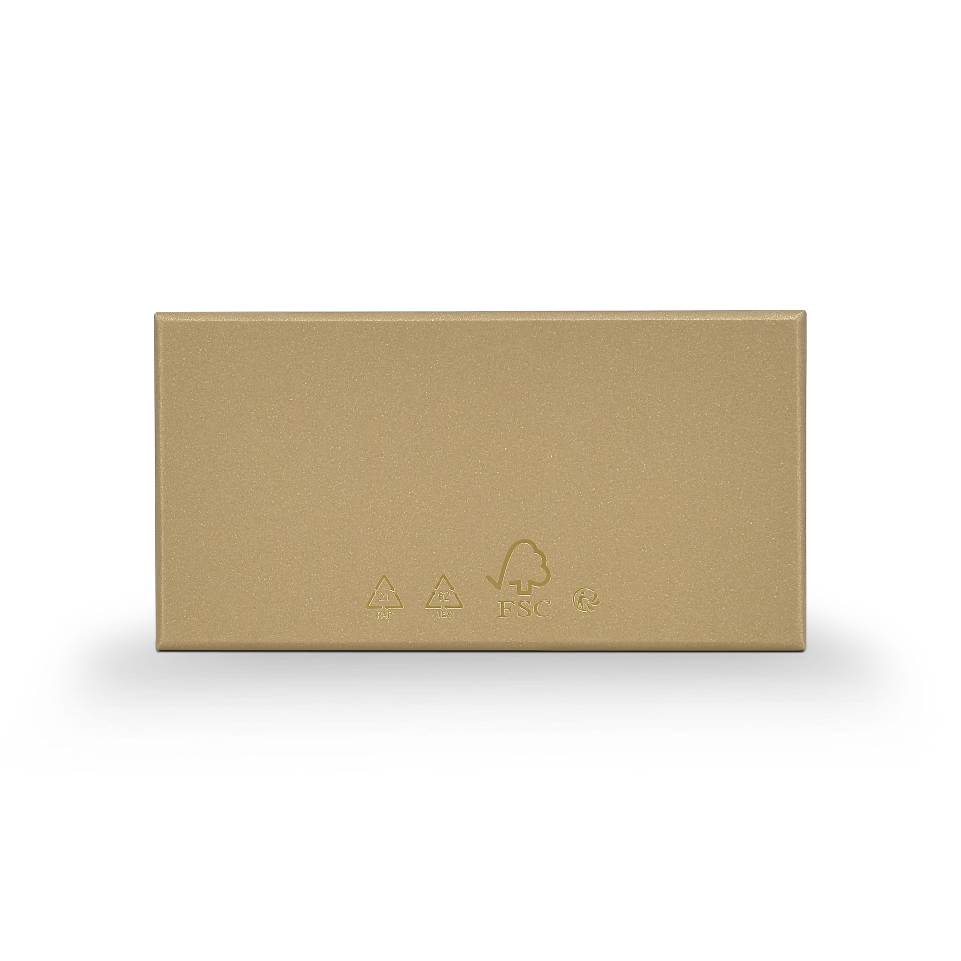 Luxury Custom Gold Lid Base Box Three Compartment Interior Packaging