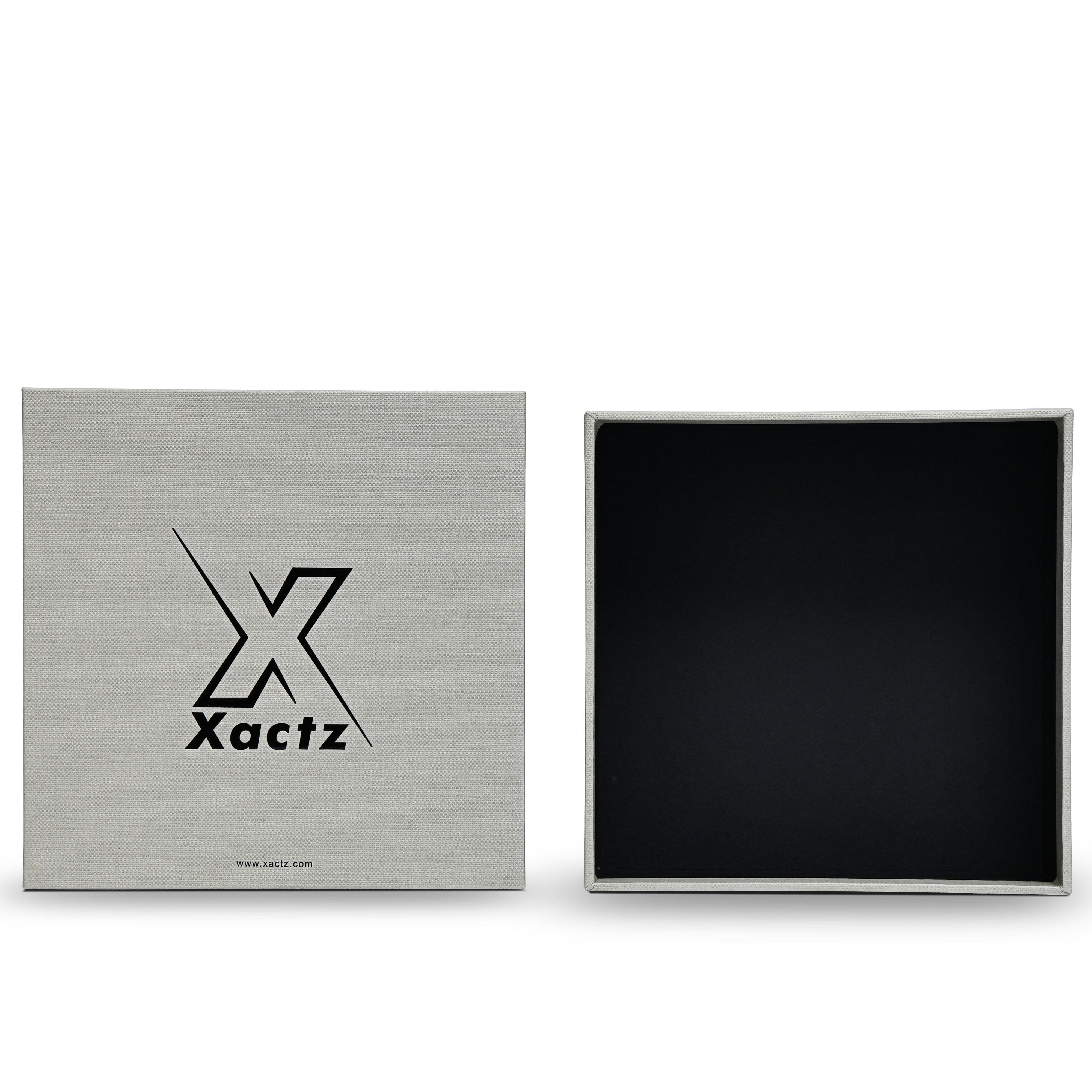 Premium Gray-Green Black Gold Hot Stamped Luxury Lid and Base Box