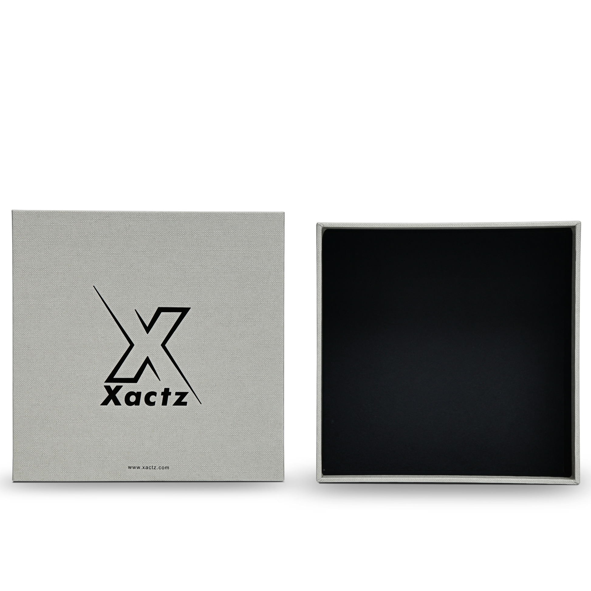 Premium Gray-Green Black Gold Hot Stamped Luxury Lid and Base Box